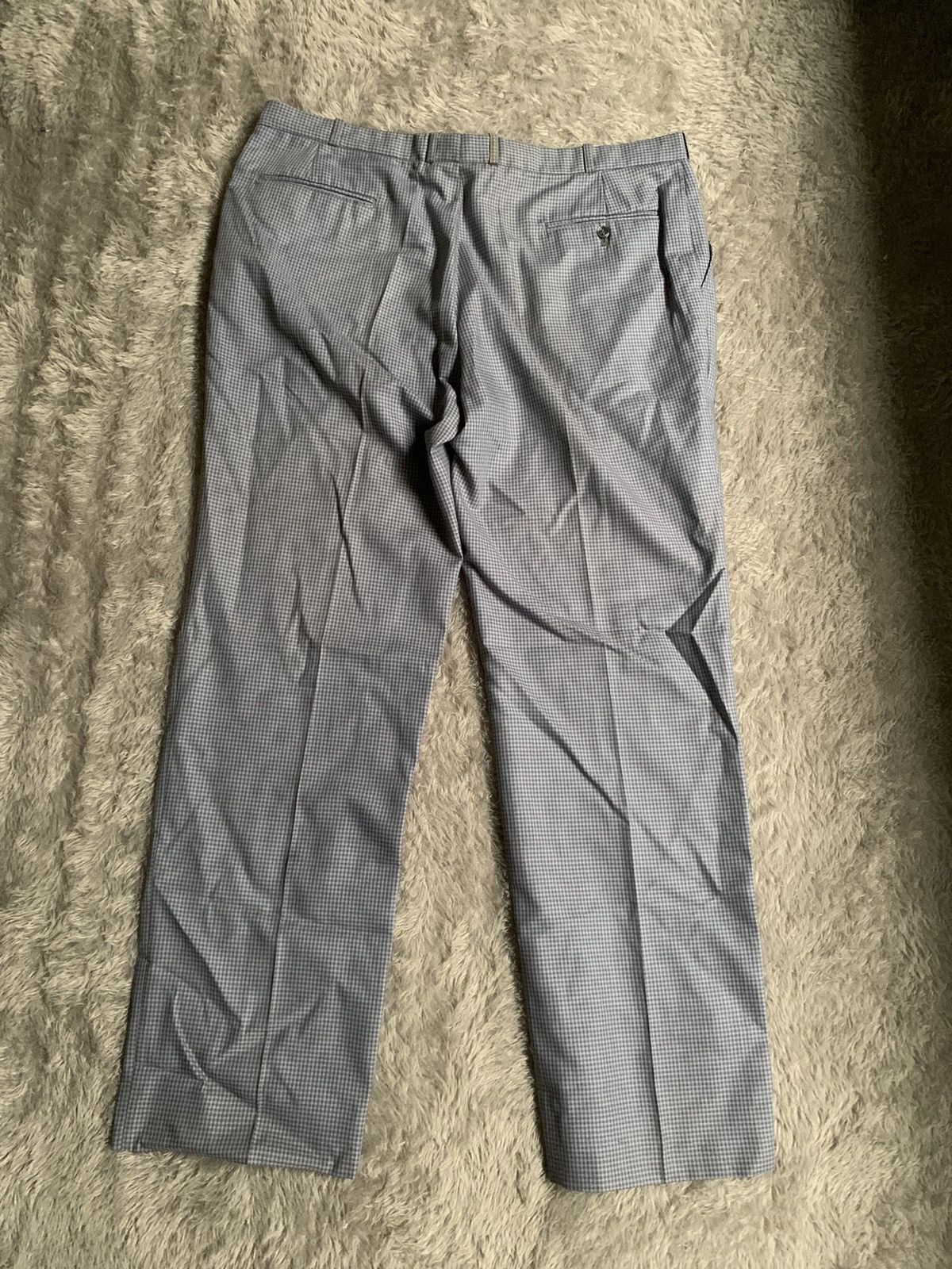 Christian Dior Monsieur × Vintage Vintage 70s Christian Dior Blue Tartan Tailored Trousers Size US 36 / EU 52 - 10 Thumbnail