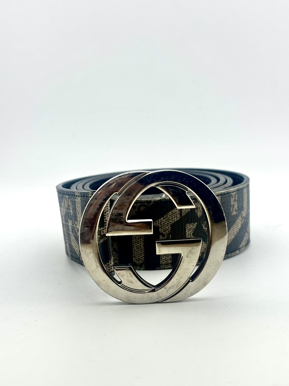 Gucci GUCCI SUPREME GG MONOGRAM INTERLOCKING G BELT SIZE 44 Size 44 - 2 Thumbnail