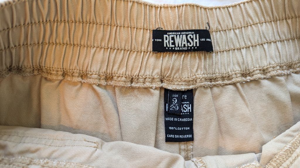 Designer Women's Rewash Utility Shorts, Size 9, Khaki Size 30" / US 8 / IT 44 - 5 Thumbnail