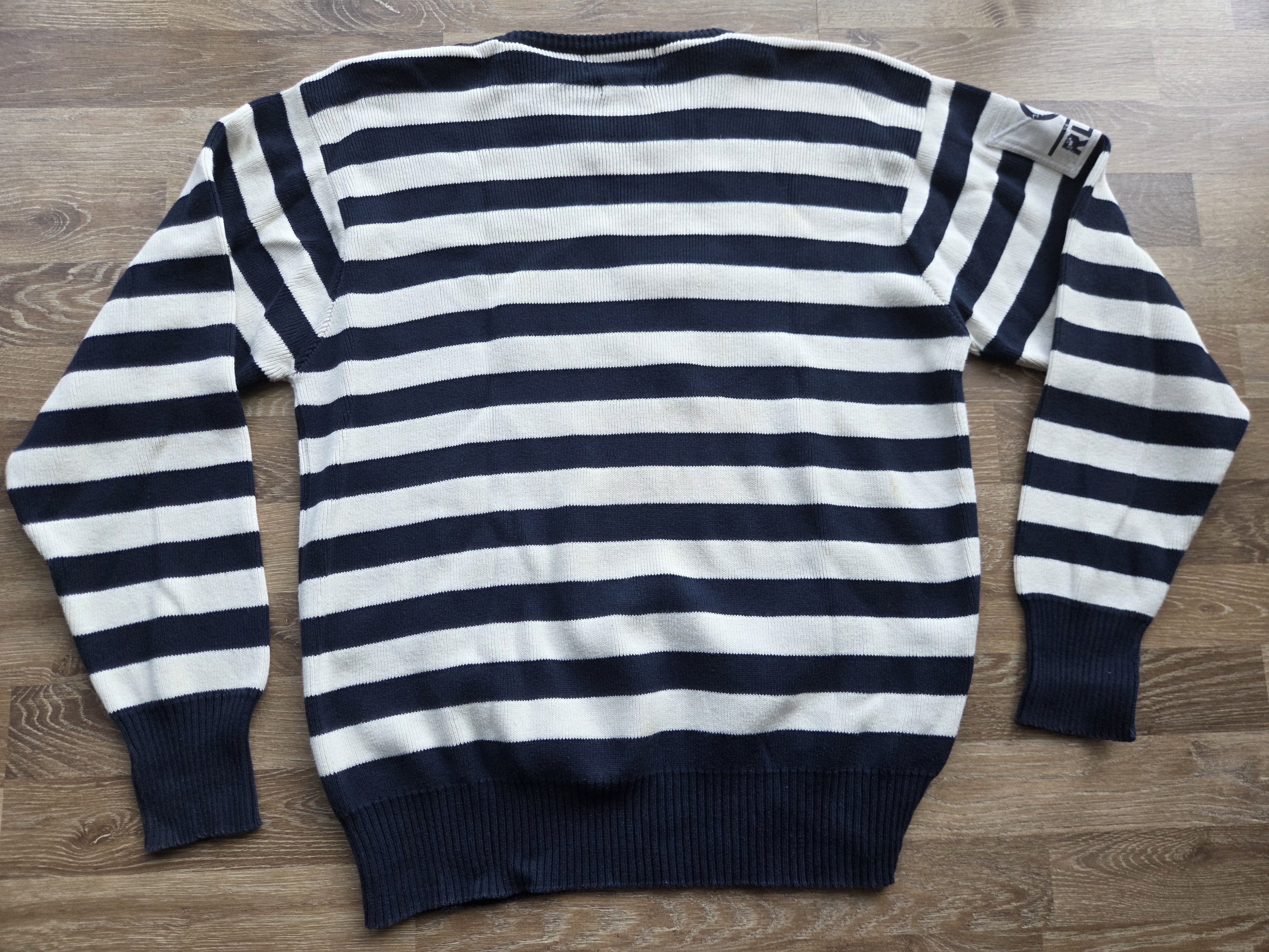 Polo Ralph Lauren Vintage OG 90s Polo Ralph Lauren RL93 Lo Life Breton Sweater Size US L / EU 52-54 / 3 - 3 Thumbnail