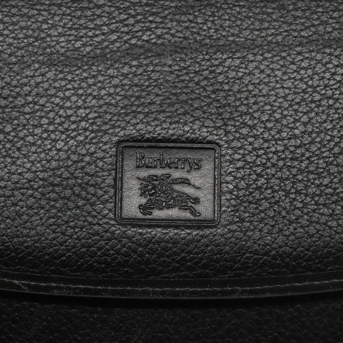 Burberry Burberry Shoulder Bag Leather Black Size ONE SIZE - 14 Thumbnail