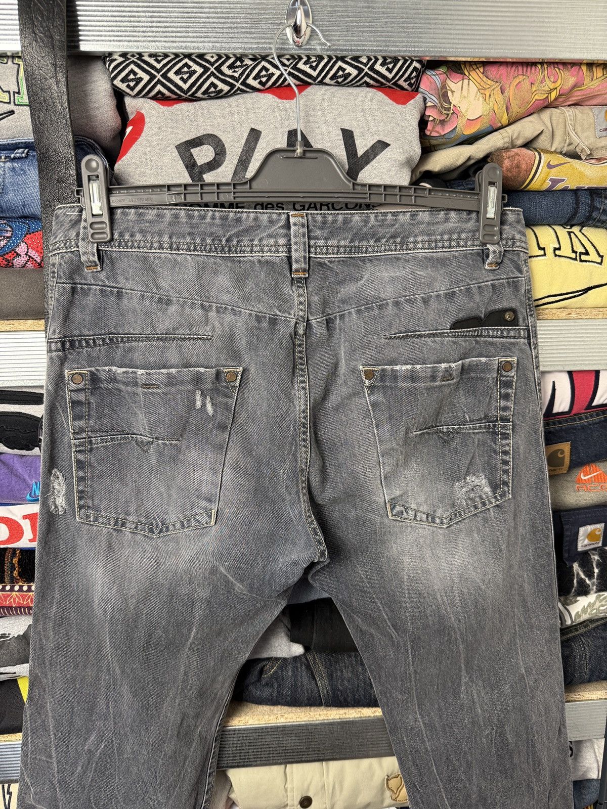 Diesel Diesel Washed Faded Jeans Denim Size 34 Striped Size US 34 / EU 50 - 8 Thumbnail