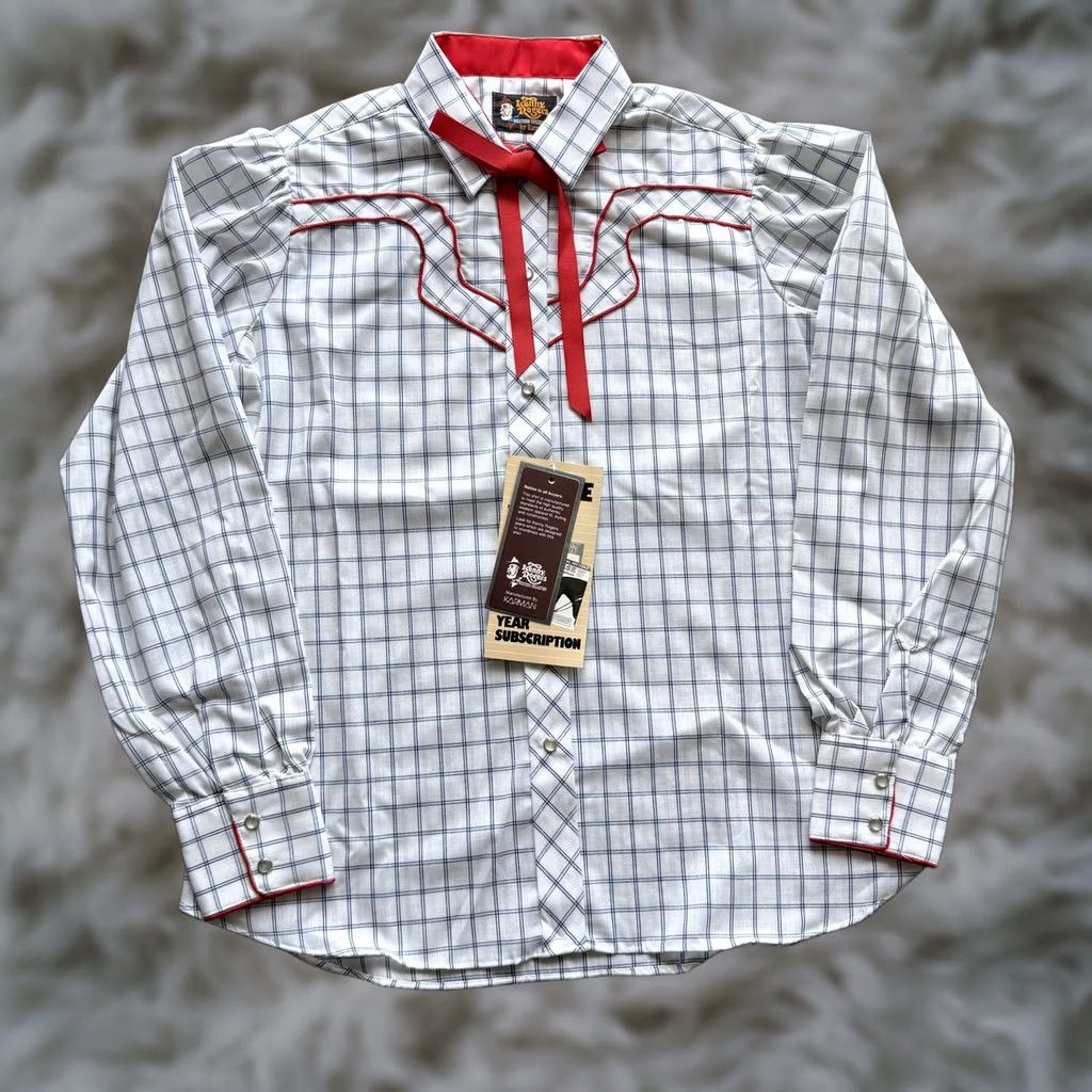 Vintage VINTAGE Kenny Rogers Western Pearl Snap Shirt Mens 36 White Long Sleeve NWT Size US M / EU 48-50 / 2 - 1 Thumbnail