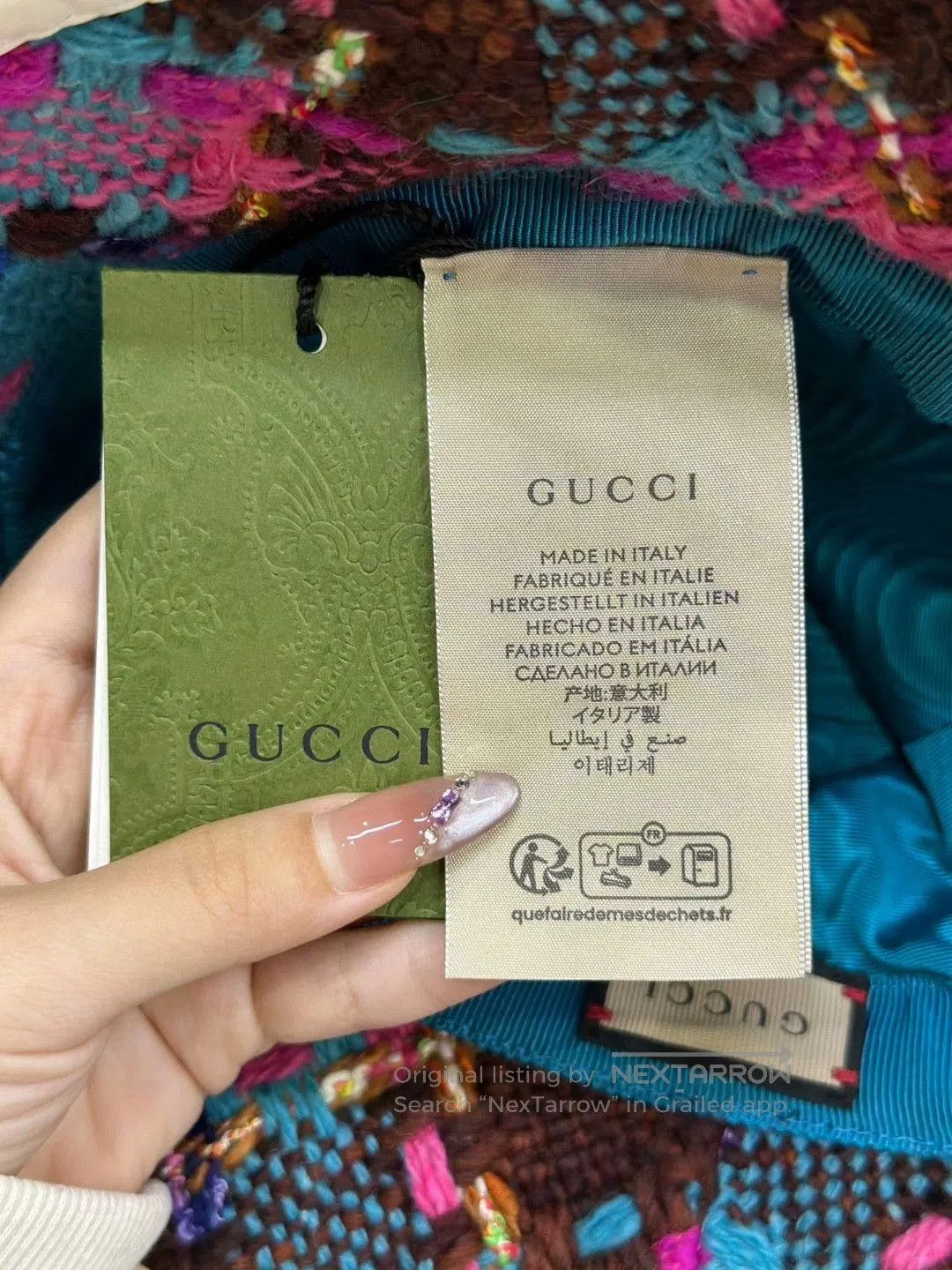 Gucci Gucci Colorful Tweed Bucket Hat. Size ONE SIZE - 7 Thumbnail