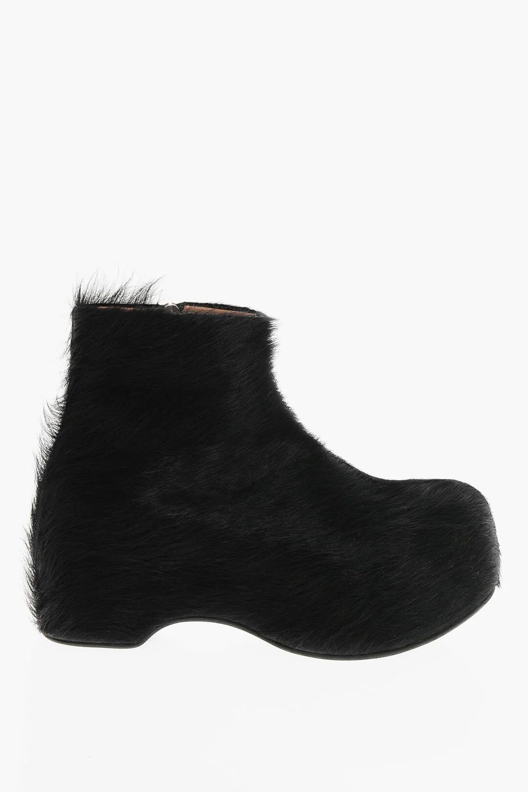 Marni og1mm0326 Fur Ankle Boots in Black Size US 6 / IT 36 - 1 Thumbnail