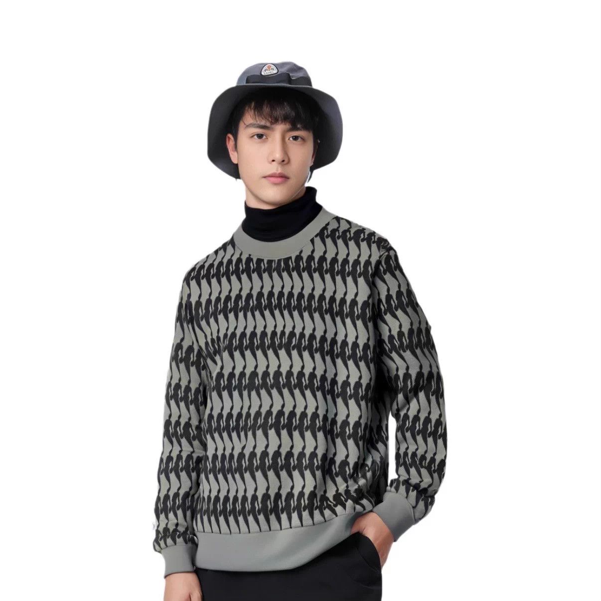 Louis Vuitton LV NBA silhouette print dark gray L sweatshirt Size US L / EU 52-54 / 3 - 7 Thumbnail