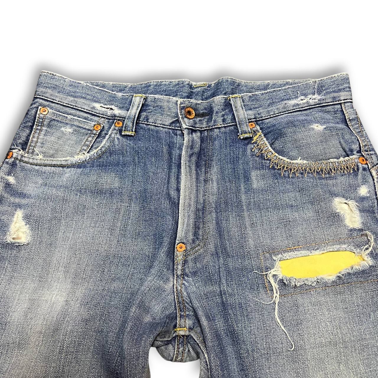 Edwin × Vintage Vintage Distressed Edwin Selvedge Denim Jeans Size US 34 / EU 50 - 3 Thumbnail