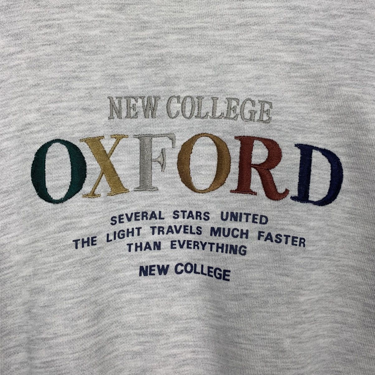 Vintage Vintage New Collège Oxford Crewneck Sweatshirt Size US M / EU 48-50 / 2 - 10 Thumbnail
