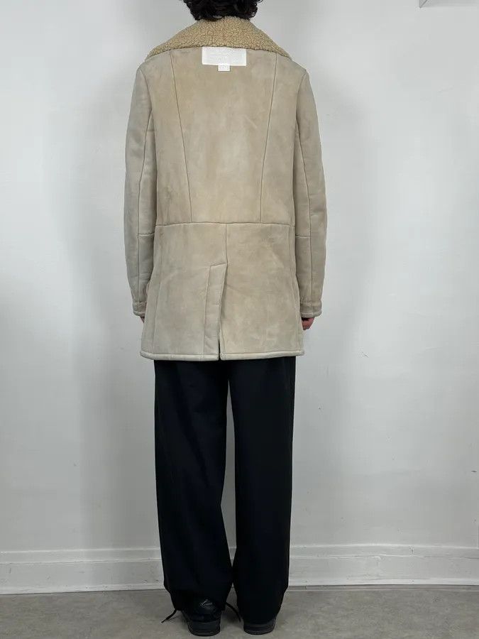Maison Margiela 2012 Maison Margiela H&M Beige Leather Fur Coat Size US L / EU 52-54 / 3 - 3 Thumbnail