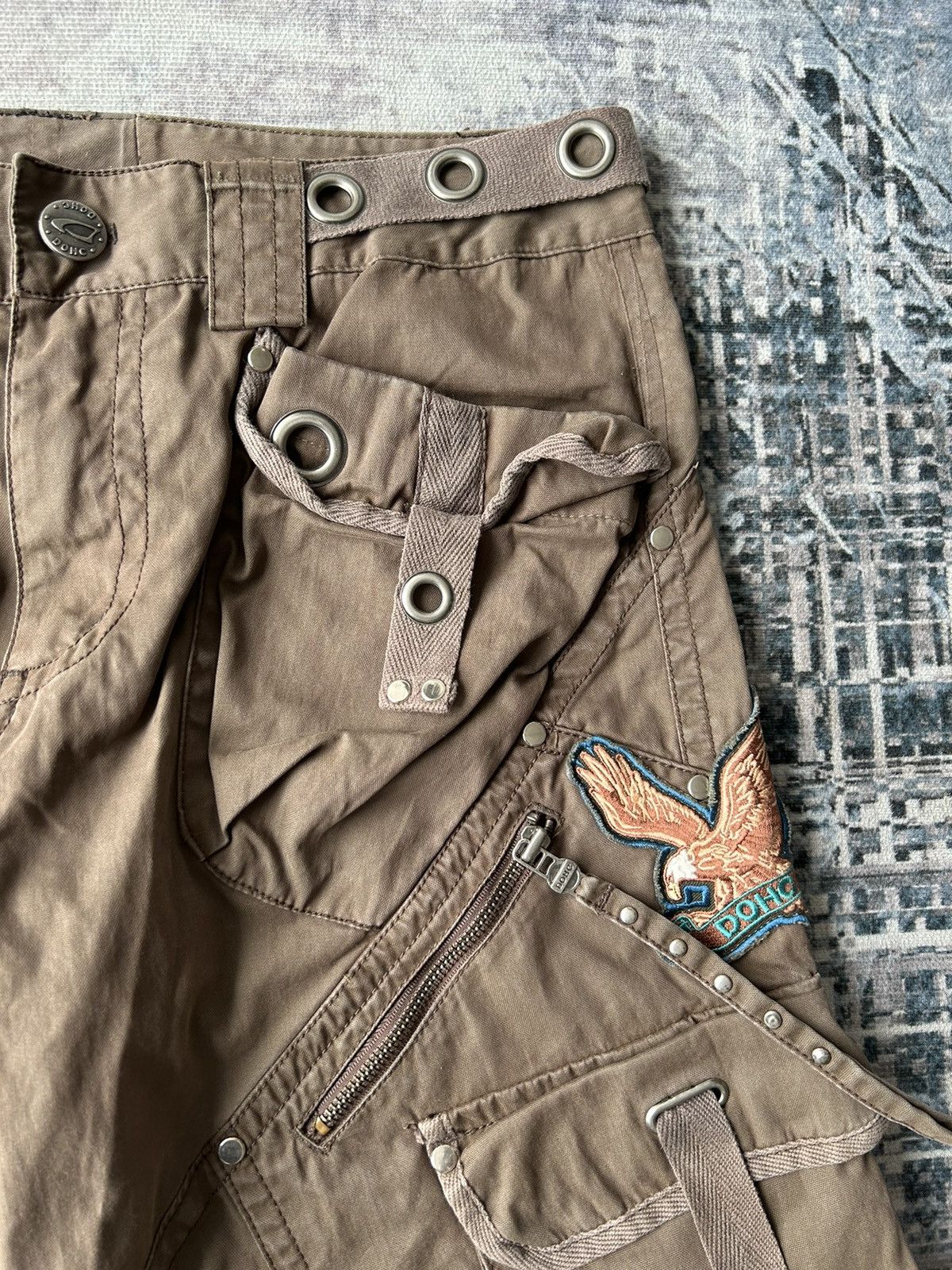If Six Was Nine Bondage Multipocket Cargo Pants Size US 35 - 8 Thumbnail