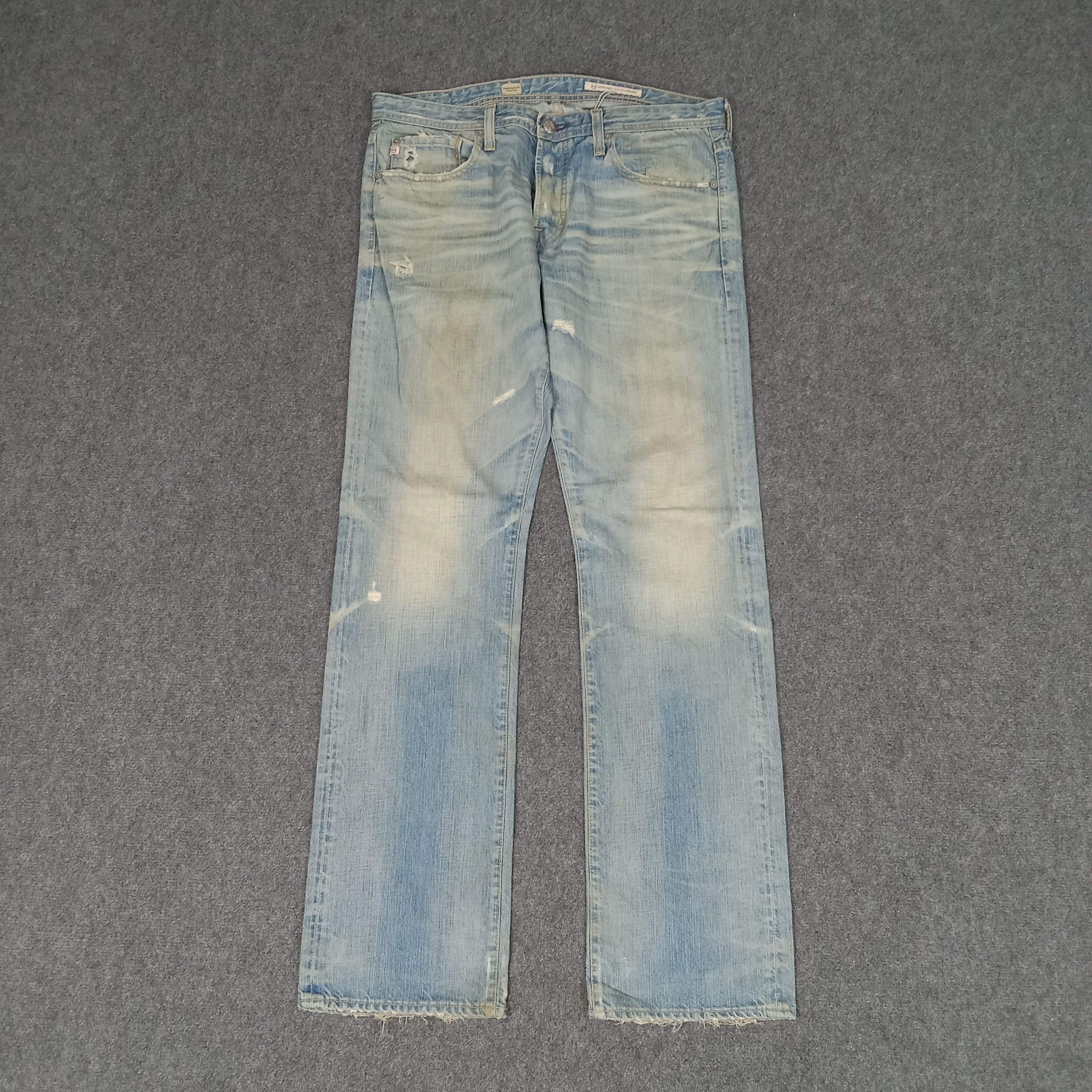 AG Adriano Goldschmied × Vintage Adriano Goldschmied American Distressed Style Jeans Size US 36 / EU 52 - 1 Thumbnail