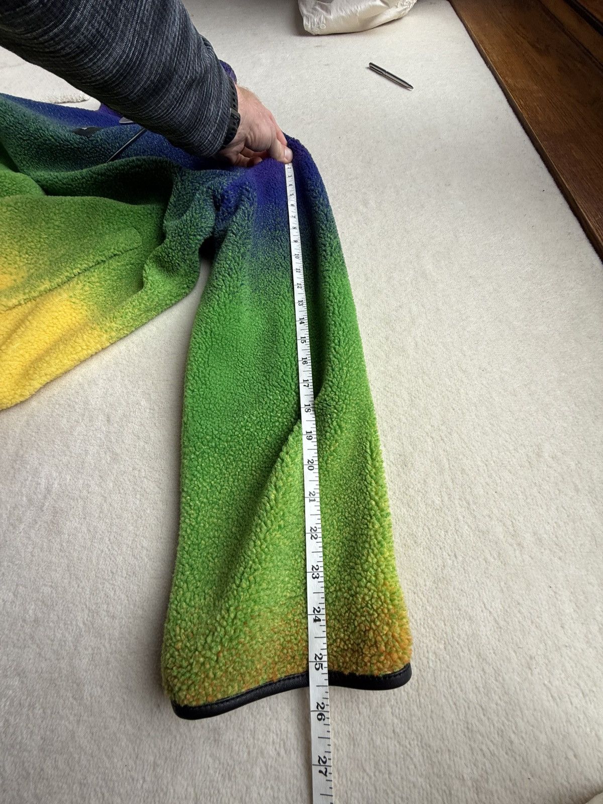 Loewe $2.5k 🤑 Loewe gradient Rainbow fleece leather detail jacket Size US L / EU 52-54 / 3 - 11 Thumbnail