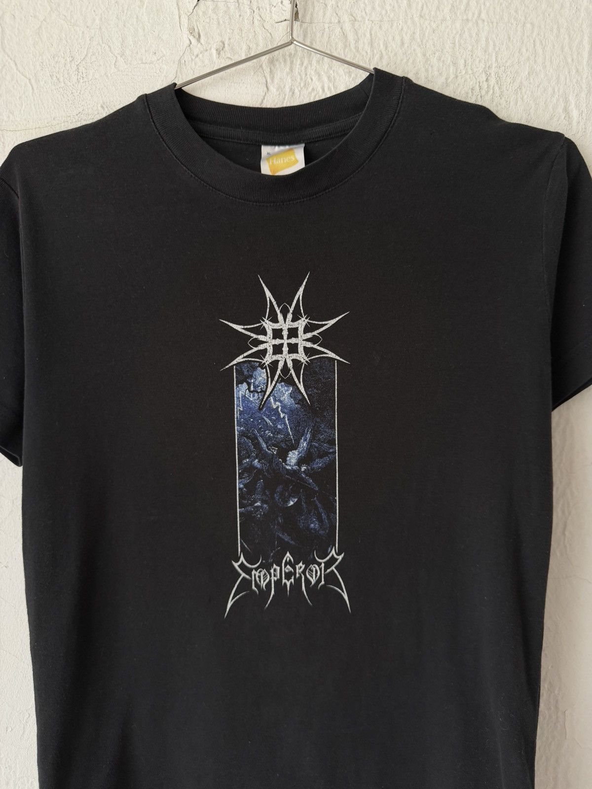 Vintage Ultra Rare Vintage Emperor Black Metal Band Baby Tee Size M / US 6-8 / IT 42-44 - 3 Thumbnail