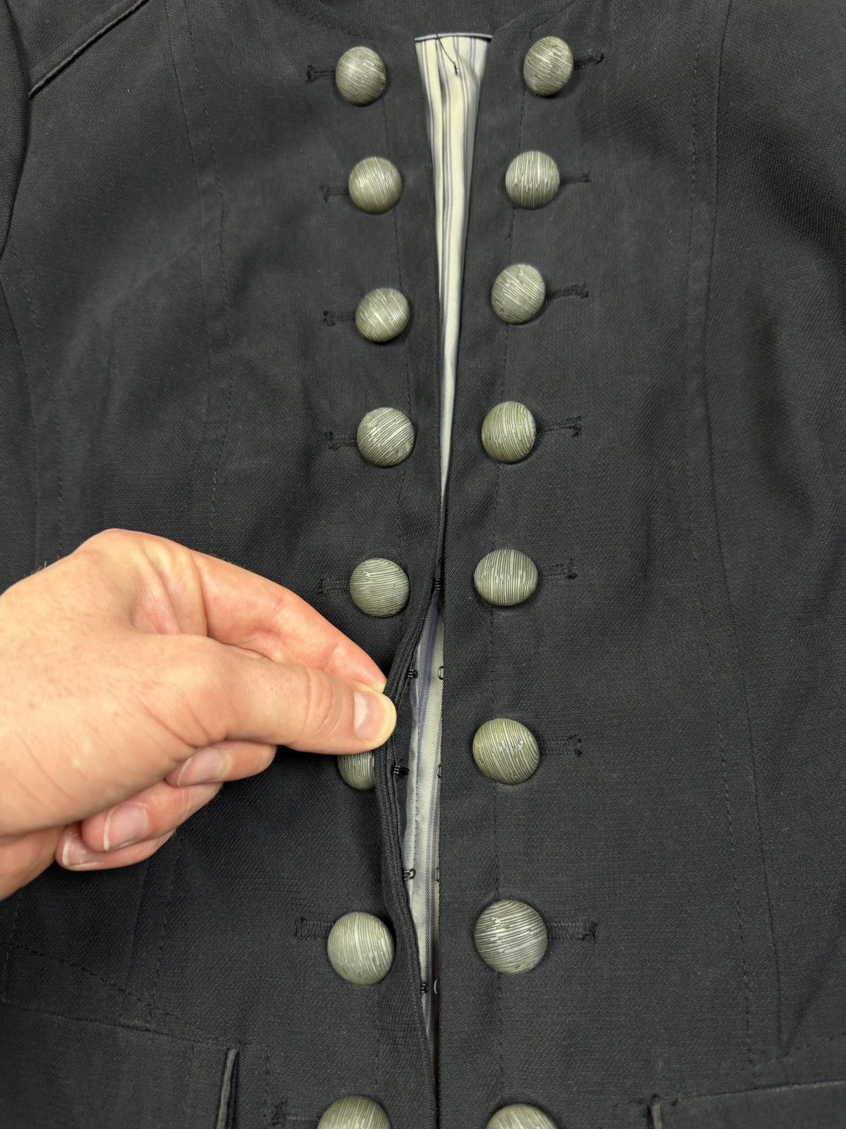 Hysteric Glamour × Undercover 00s Napoleon Military Jacket PPFM LGB YSL Balmain Vibe Size S / US 4 / IT 40 - 4 Thumbnail