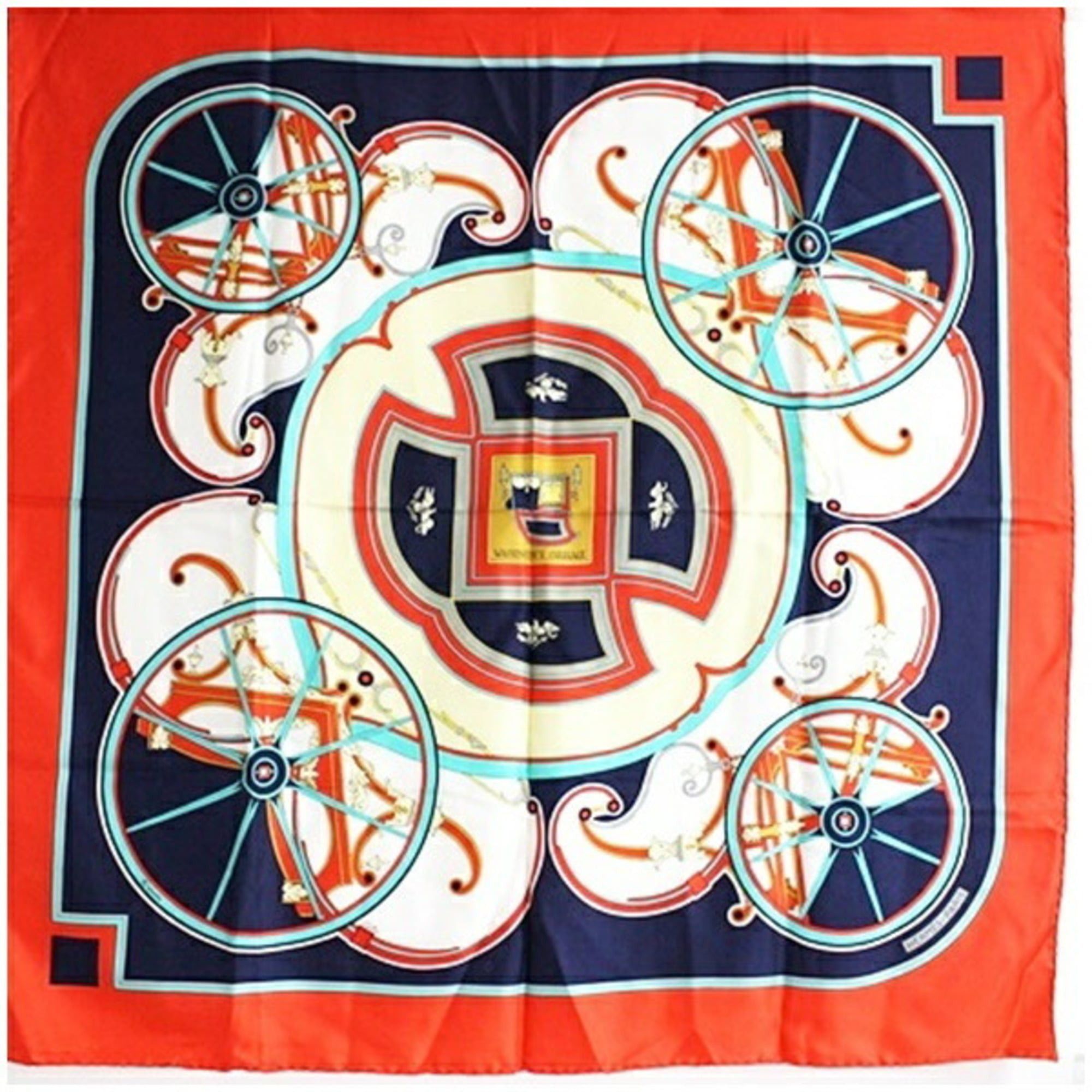 Hermes Hermes Silk Scarf Muffler Carre 90 WASHINGTON'S CARRIAGE HERMES Women's Size ONE SIZE - 1 Thumbnail