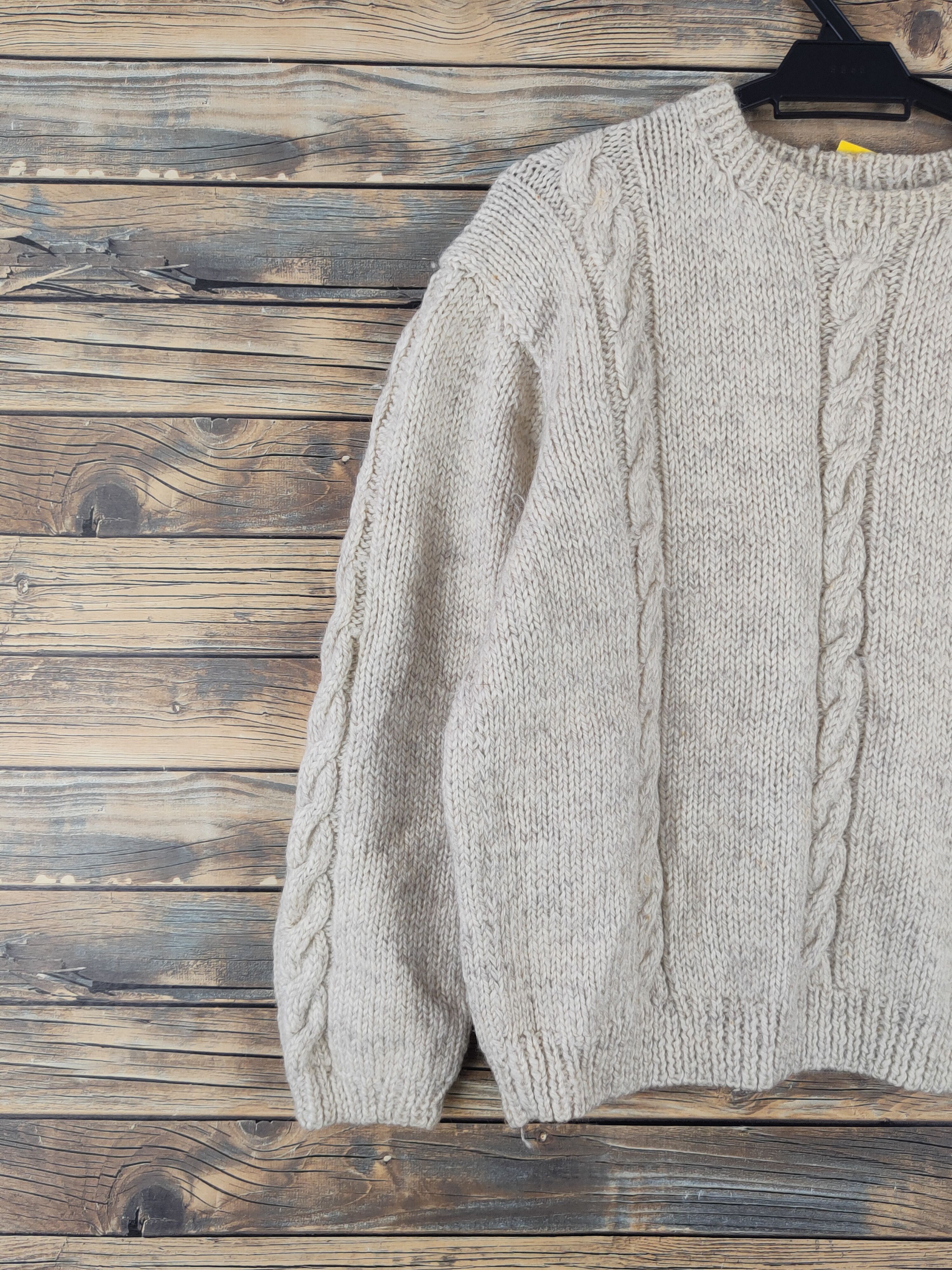 Aran Isles Knitwear Japanese Brand Ivory Knitwear Sweatshirts #W2130 Size US S / EU 44-46 / 1 - 3 Thumbnail