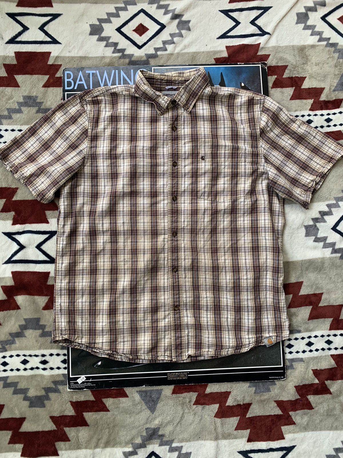 Carhartt × Vintage Carhartt plaid button up Size US XL / EU 56 / 4 - 1 Thumbnail