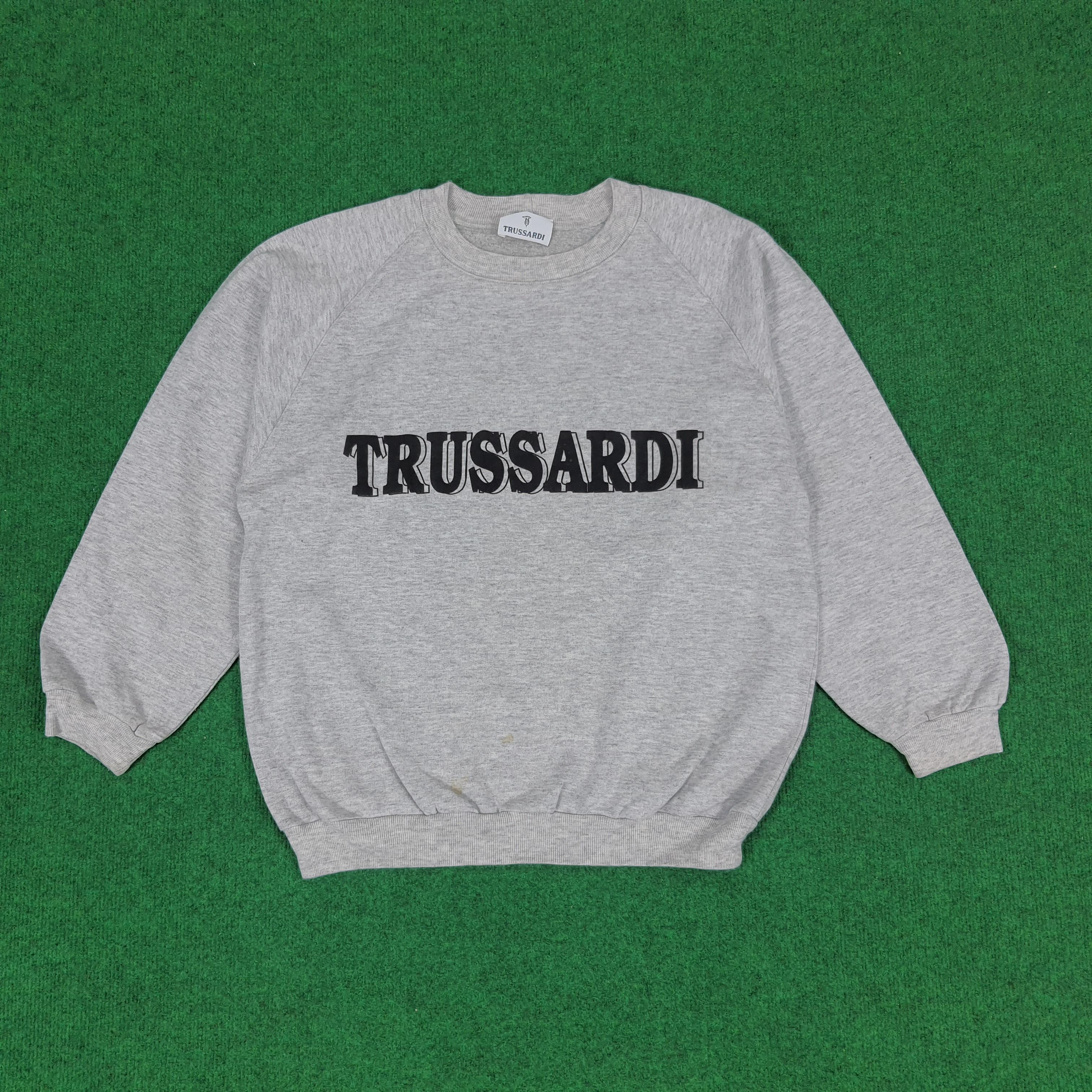 Trussardi Vintage Trussardi Spell Out Italian Designer Sweatshirts Size US M / EU 48-50 / 2 - 1 Thumbnail