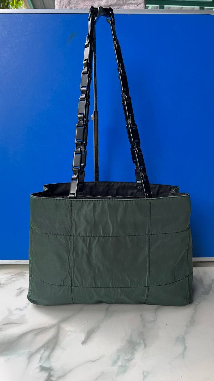 Prada Prada Tote Bag Green Nylon Size ONE SIZE - 1 Thumbnail
