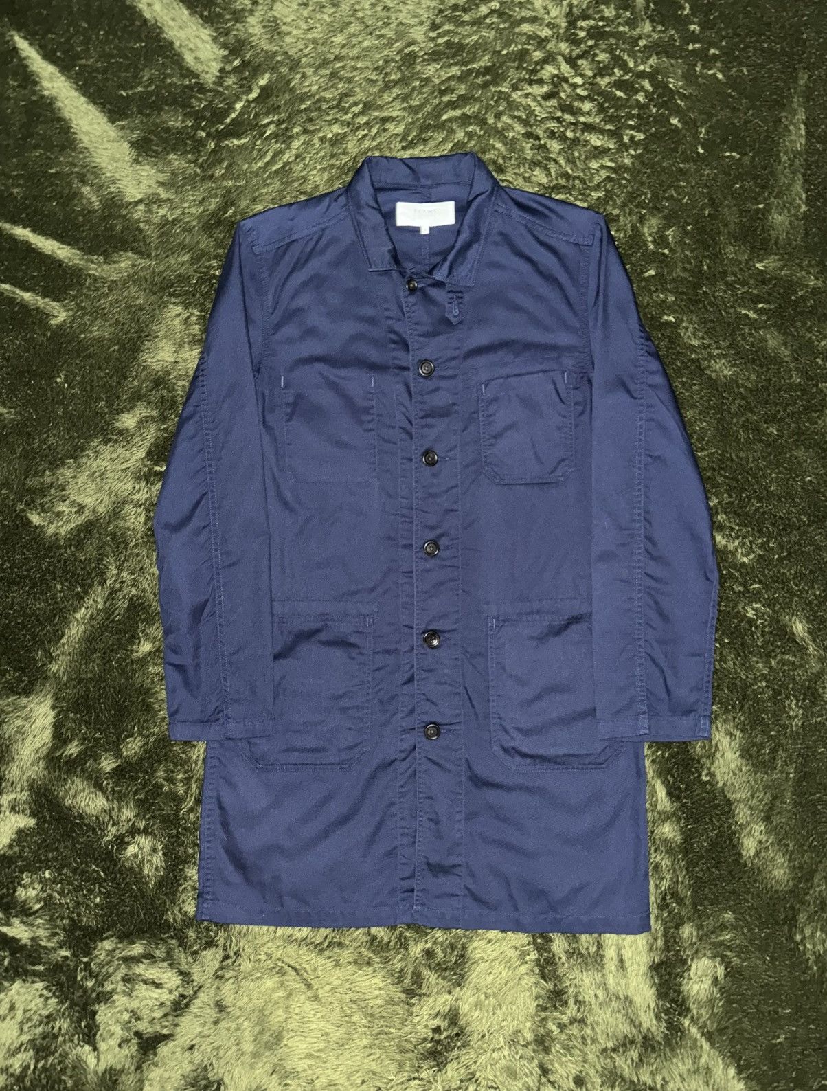 Beams Japan [M] BEAMS Light Cotton Long Coverall Coat – Navy Size US M / EU 48-50 / 2 - 1 Thumbnail