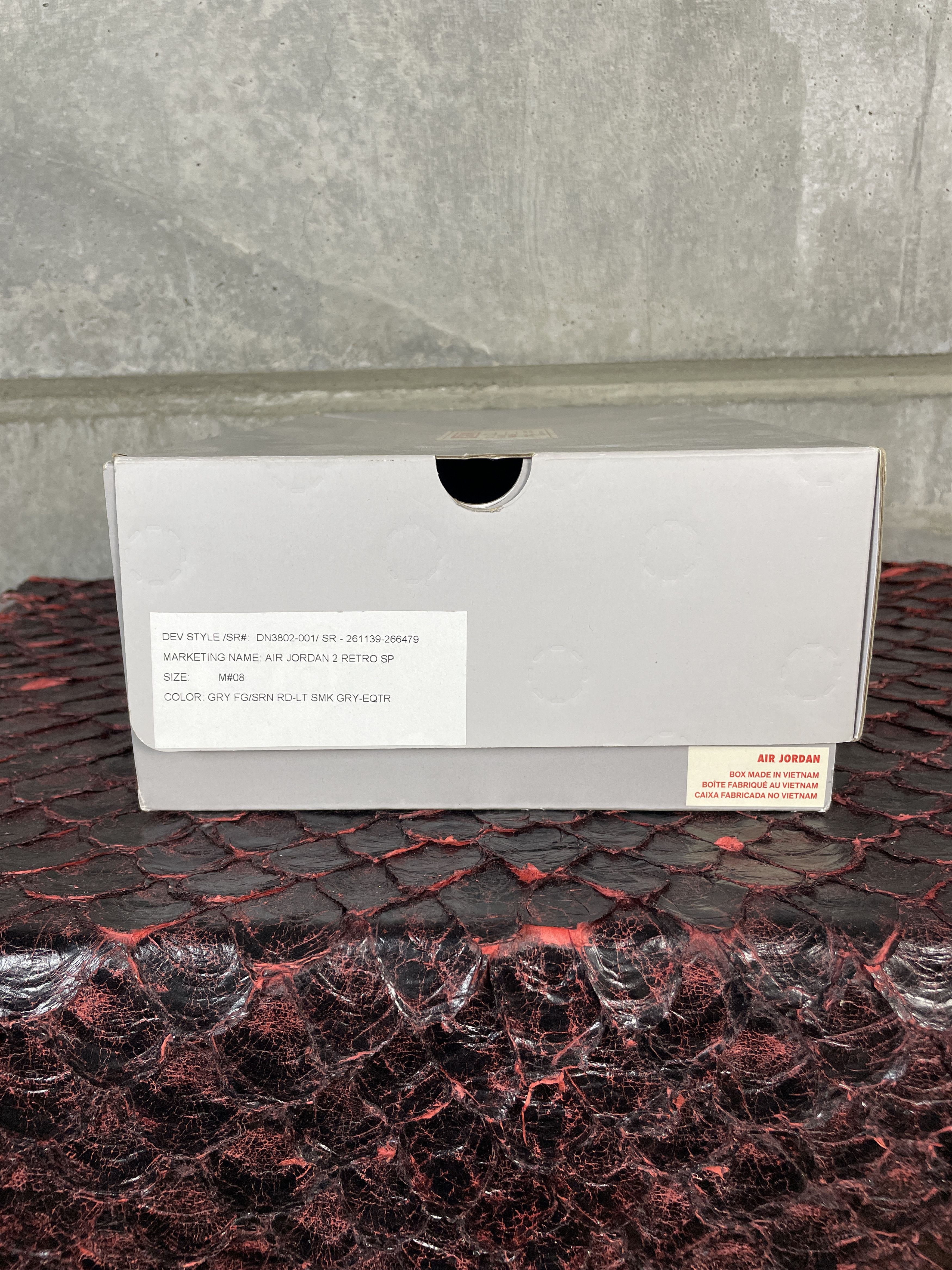 Jordan Brand × Union LA Jordan 2 Retro SP Union Grey Fog PROMO SAMPLE Size US 8 / EU 41 - 2 Thumbnail