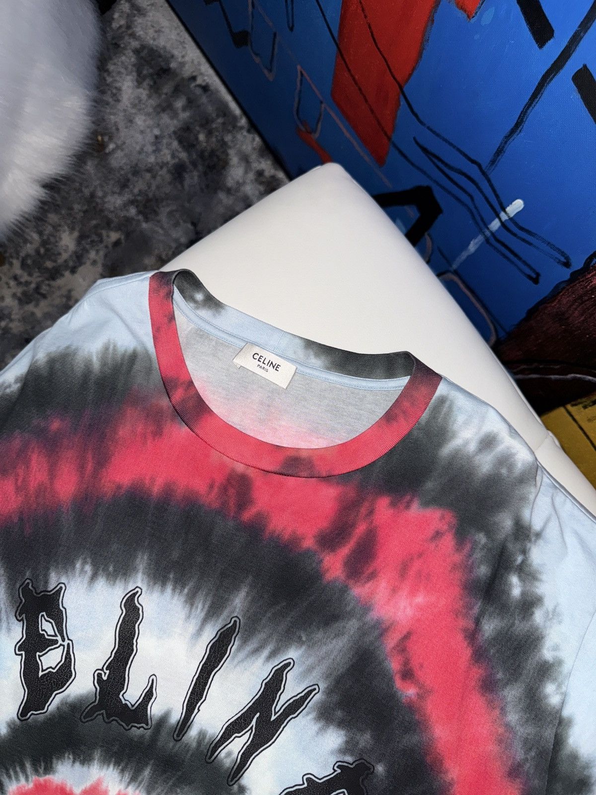 Celine Celine logo t shirt Size US M / EU 48-50 / 2 - 4 Thumbnail