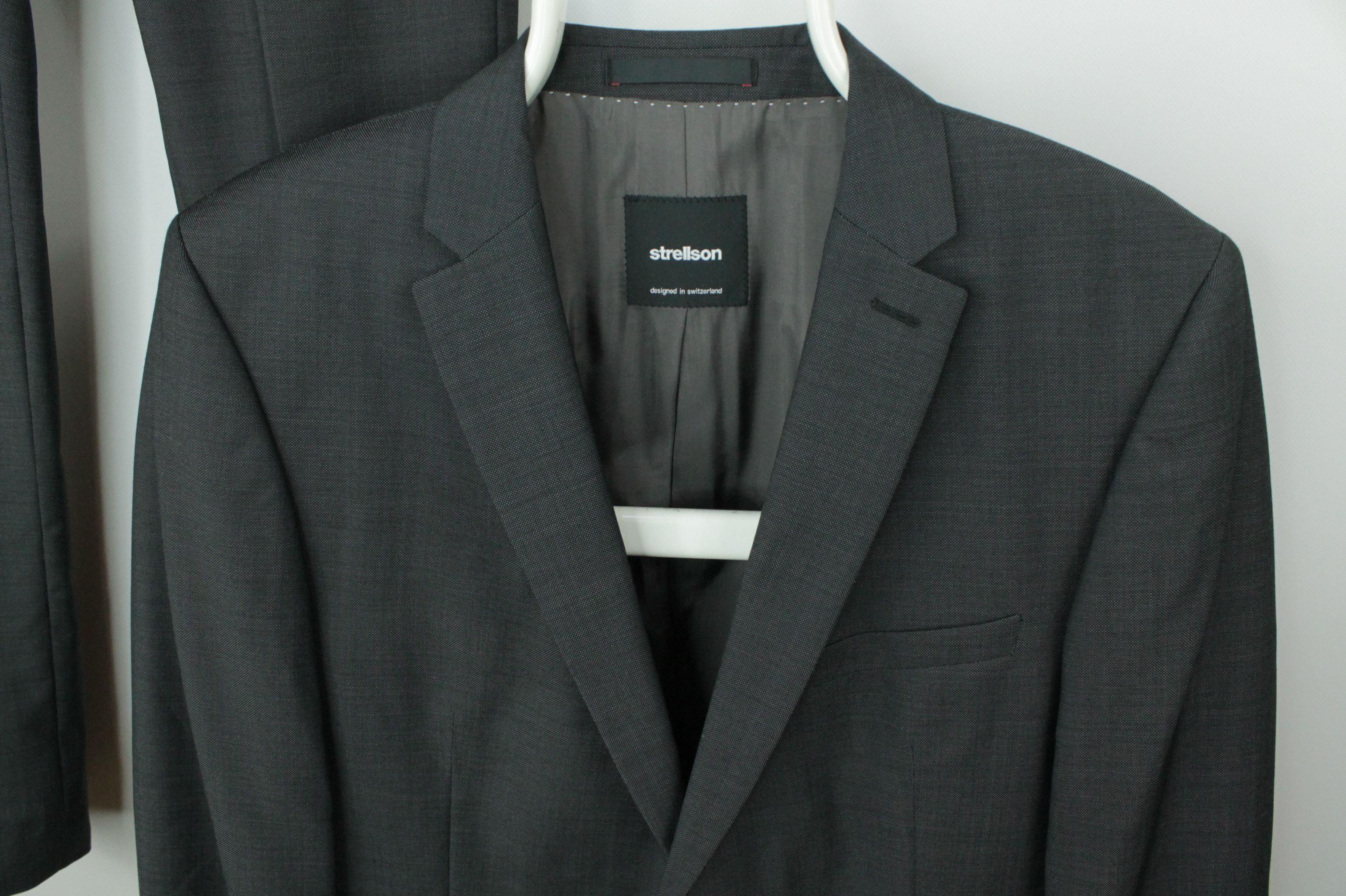 Strellson Strellson Allen Mercer Marsotto Wool Slim Fit Men's Suit Size 40R - 3 Thumbnail