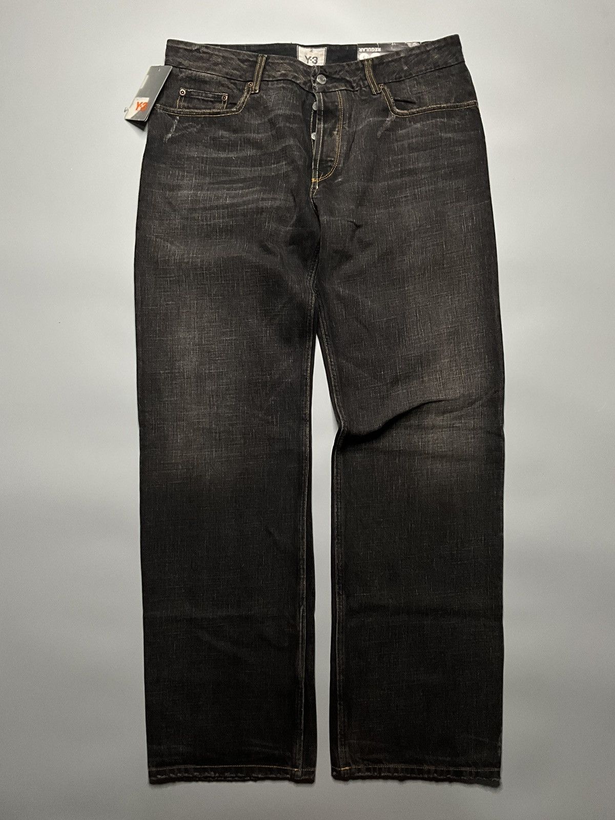 image of Y 3 Y3 A/w 06 Destroyed Jeans in Black, Men's (Size 36)