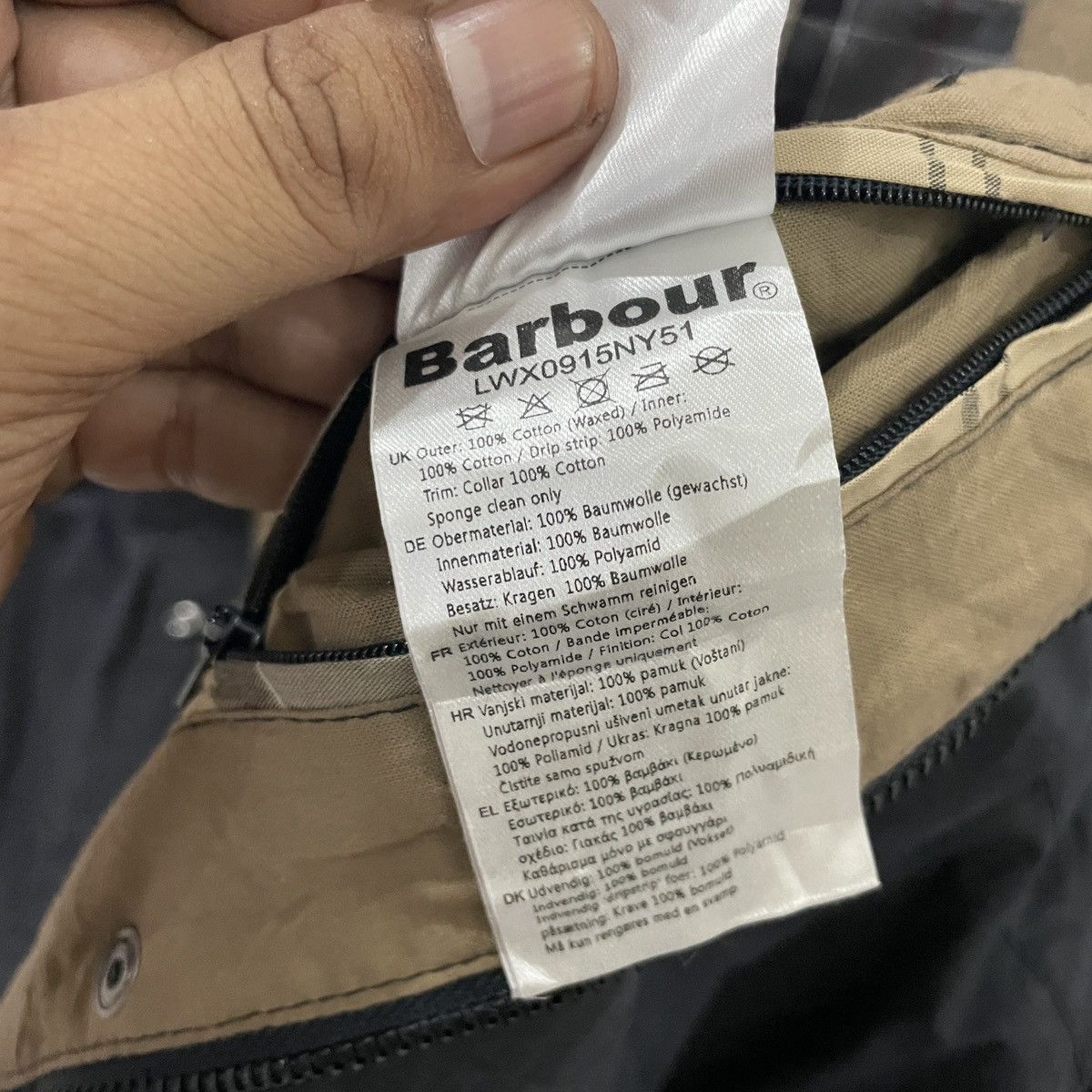 Barbour Vintage Barbour 4oz Wax Jacket Size US XL / EU 56 / 4 - 8 Thumbnail