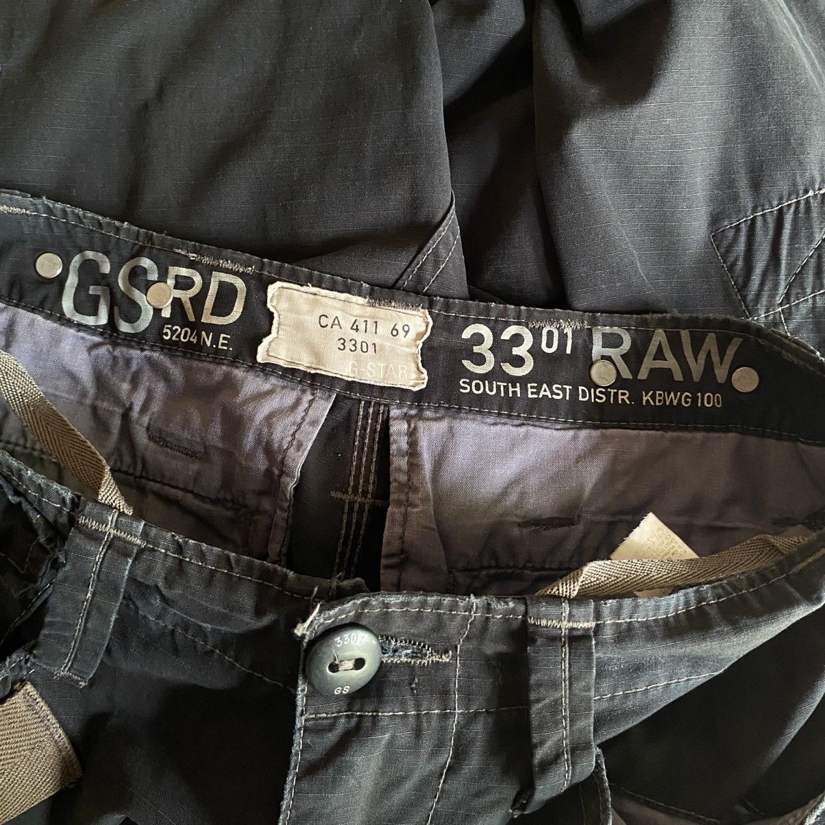 G-Star G-STAR Black Cargo Pants Size US 29 - 18 Thumbnail