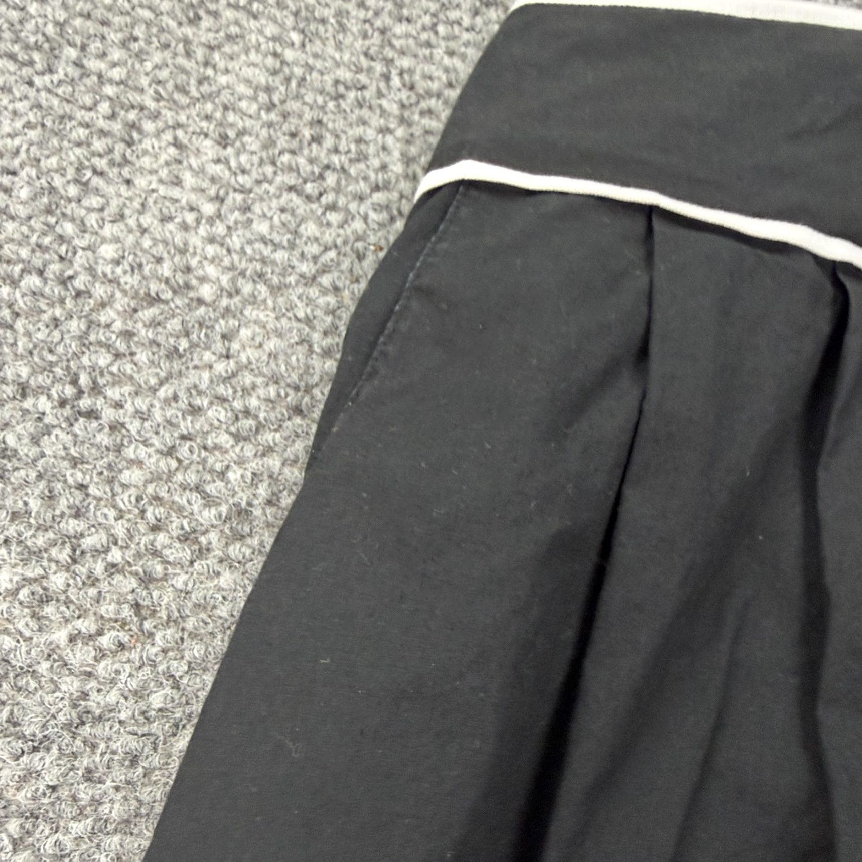Talbots Talbots Skirt Women 12 A-Line Knee Length Black Cotton Lined Pockets Zip Size 34" / US 12 / IT 48 - 3 Thumbnail