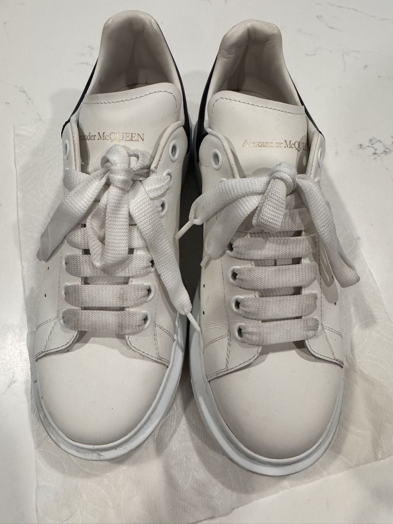 Alexander McQueen Alexander McQueen Oversized Lace-Up Sneakers Size US 8 / EU 41 - 1 Thumbnail