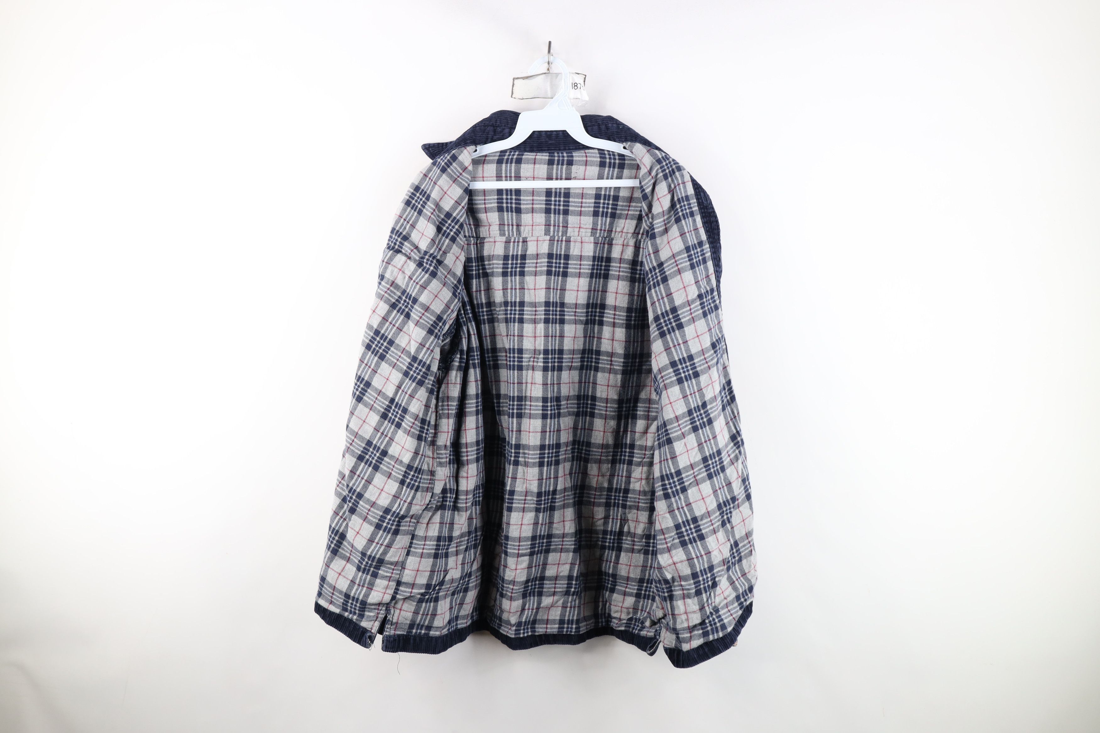 Vintage Vintage 90s Streetwear Lined Corduroy Shirt Jacket Jac Size US XL / EU 56 / 4 - 12 Thumbnail