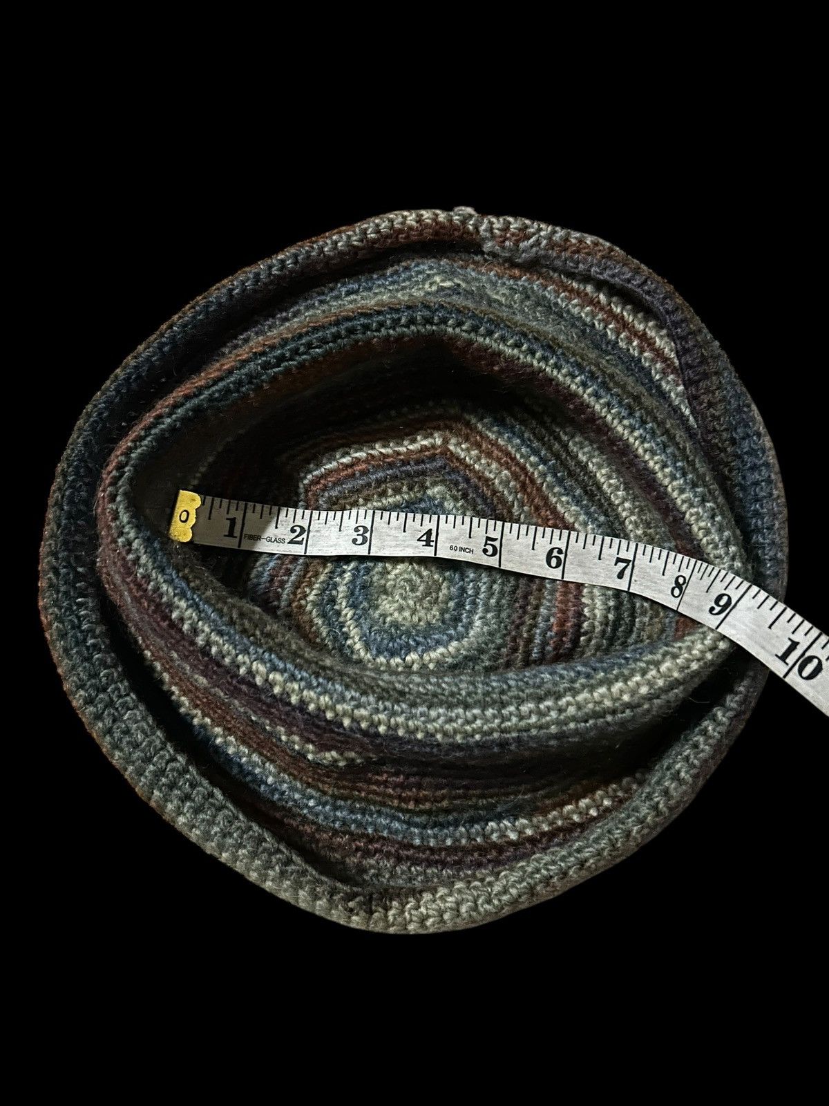 Japanese Brand × Kapital × Vintage Crochet Knitted handmade Big Bucket Hats Size ONE SIZE - 6 Thumbnail