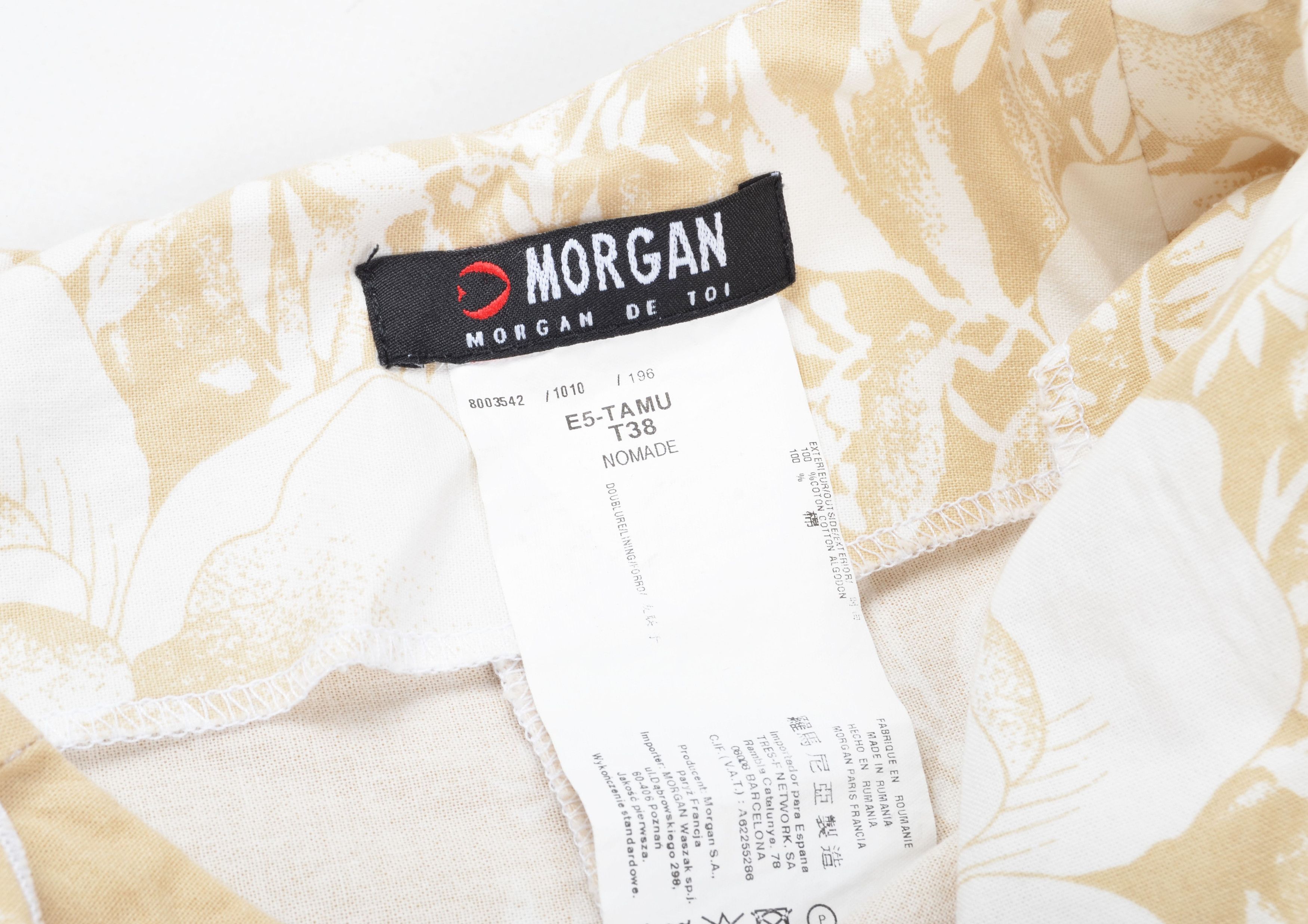 Morgan De Toi Morgan de Toi Y2K Fairy Cottage Beige Floral Flared Skirt Size 28" / US 6 / IT 42 - 8 Thumbnail