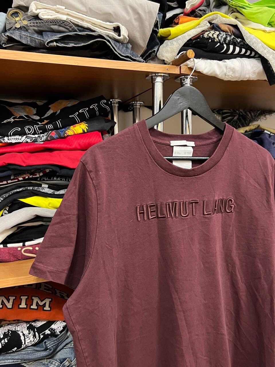 Helmut Lang Helmut Lang Embroidered Logo One Size T-Shirt Big Logo Size US XXL / EU 58 / 5 - 2 Thumbnail