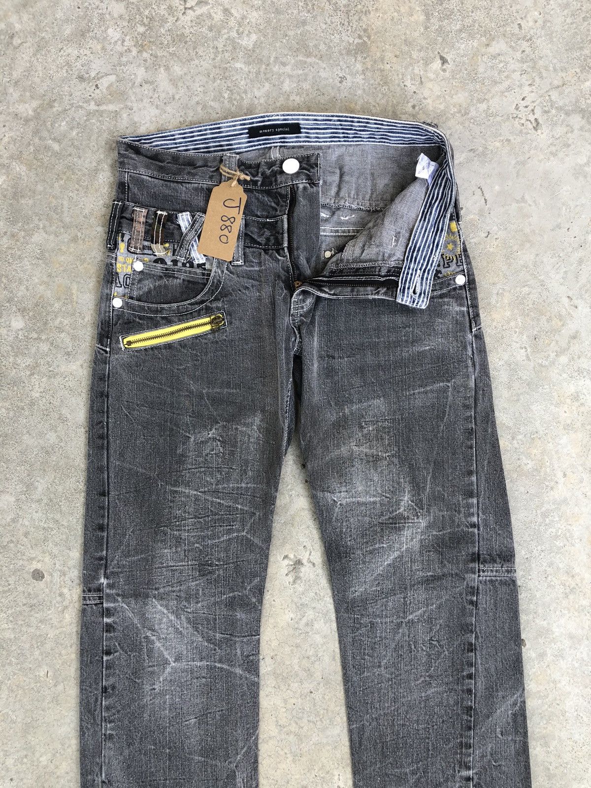 Hysteric Glamour Japanese Memory Special Double Waist Distressed Jeans Size US 31 - 3 Thumbnail