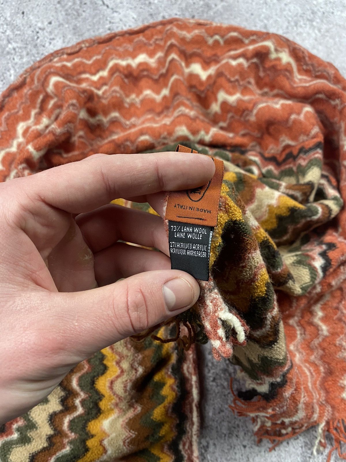 Missoni × Vintage Vintage Missoni classic knit design muffler scarf Lana wool Size ONE SIZE - 9 Thumbnail