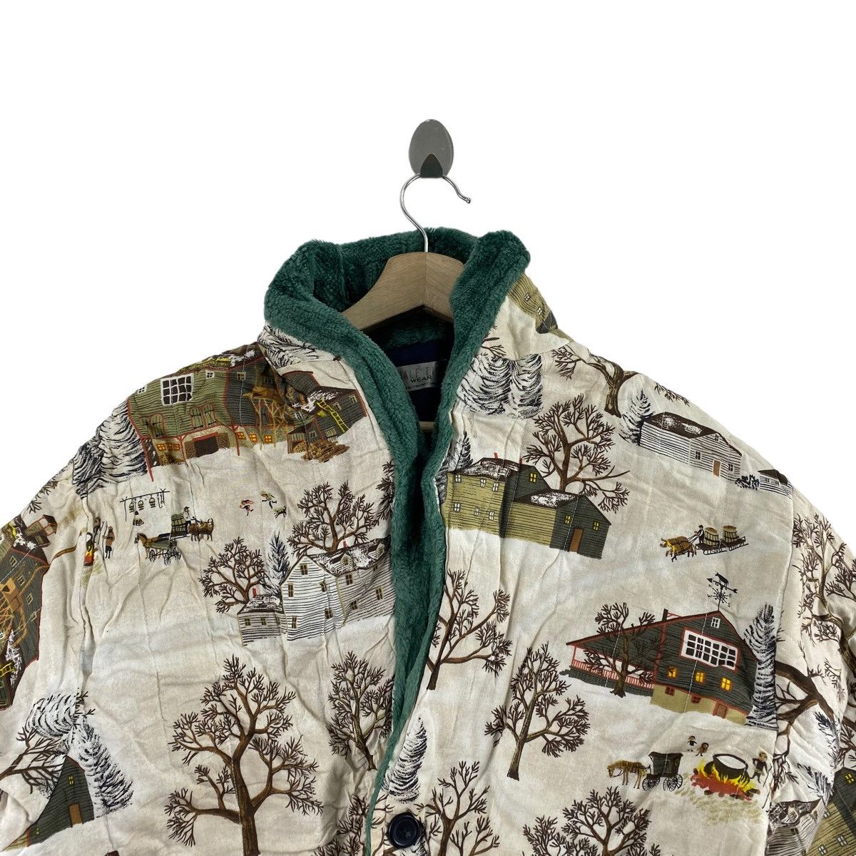 Japanese Brand × Vintage Vintage HALF TIME WEAR Japanese Brand Houses Overprint Size US M / EU 48-50 / 2 - 2 Thumbnail