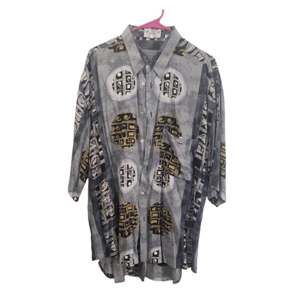 Designer CT1881 Camicie Di Ferri Vintage Men's Gray Shirt XL Size US XL / EU 56 / 4 - 1 Thumbnail
