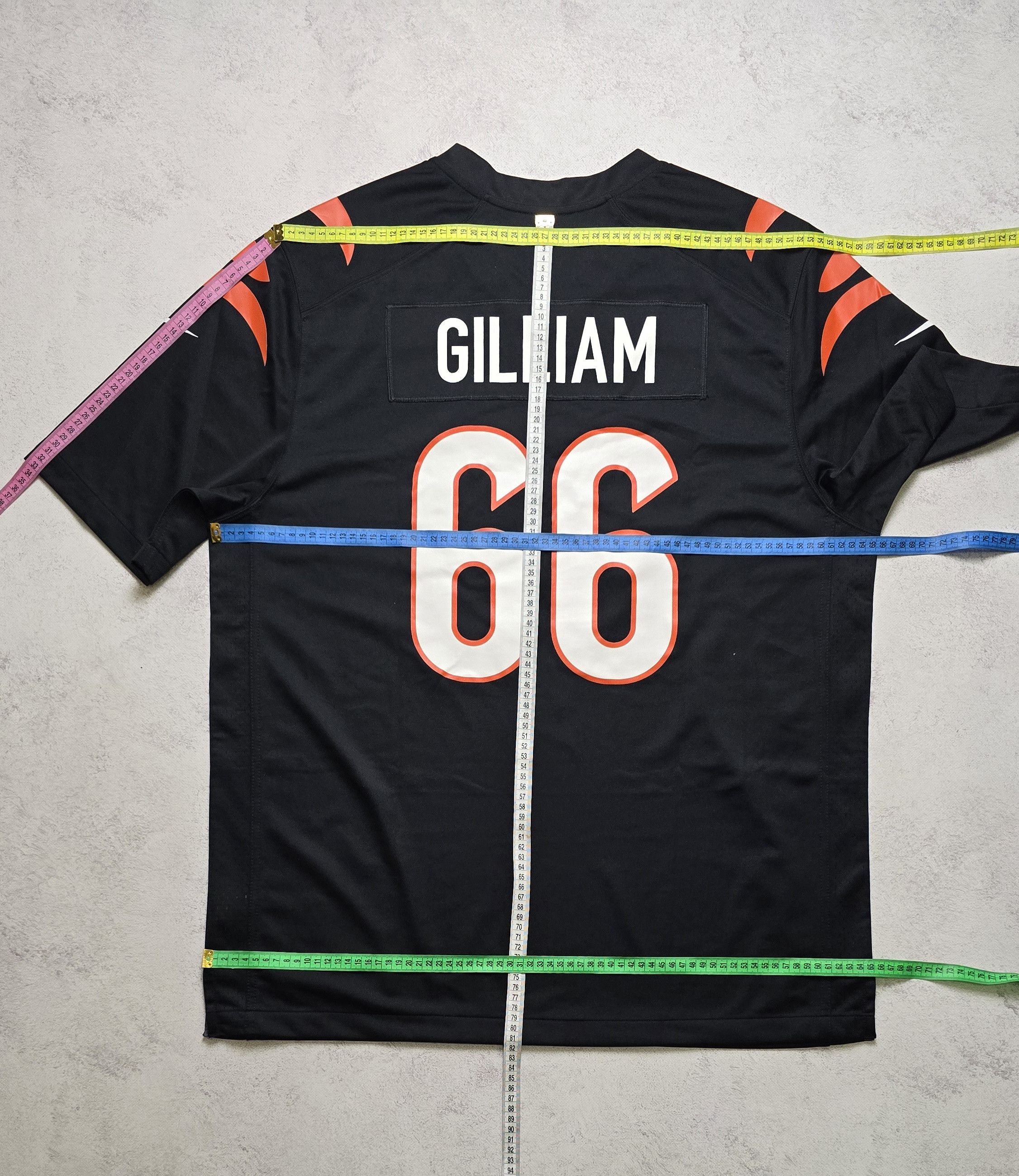 Nike Nate Gilliam #66 Bengals Nike NFL Game Jersey Size US XL / EU 56 / 4 - 3 Thumbnail