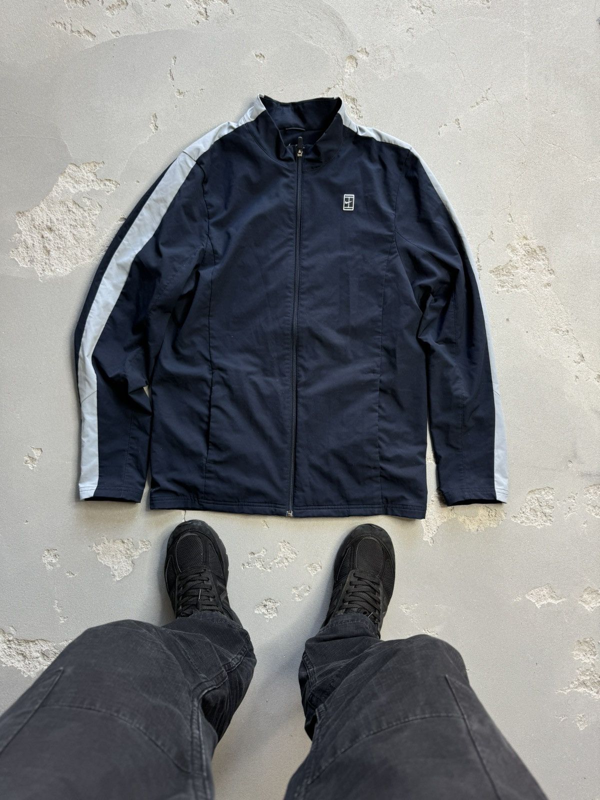 Nike × Vintage 🪼 90’s NIKE COURT TEAM SWOOSH LOGO Y2K TRACK JACKET Size US S / EU 44-46 / 1 - 1 Thumbnail