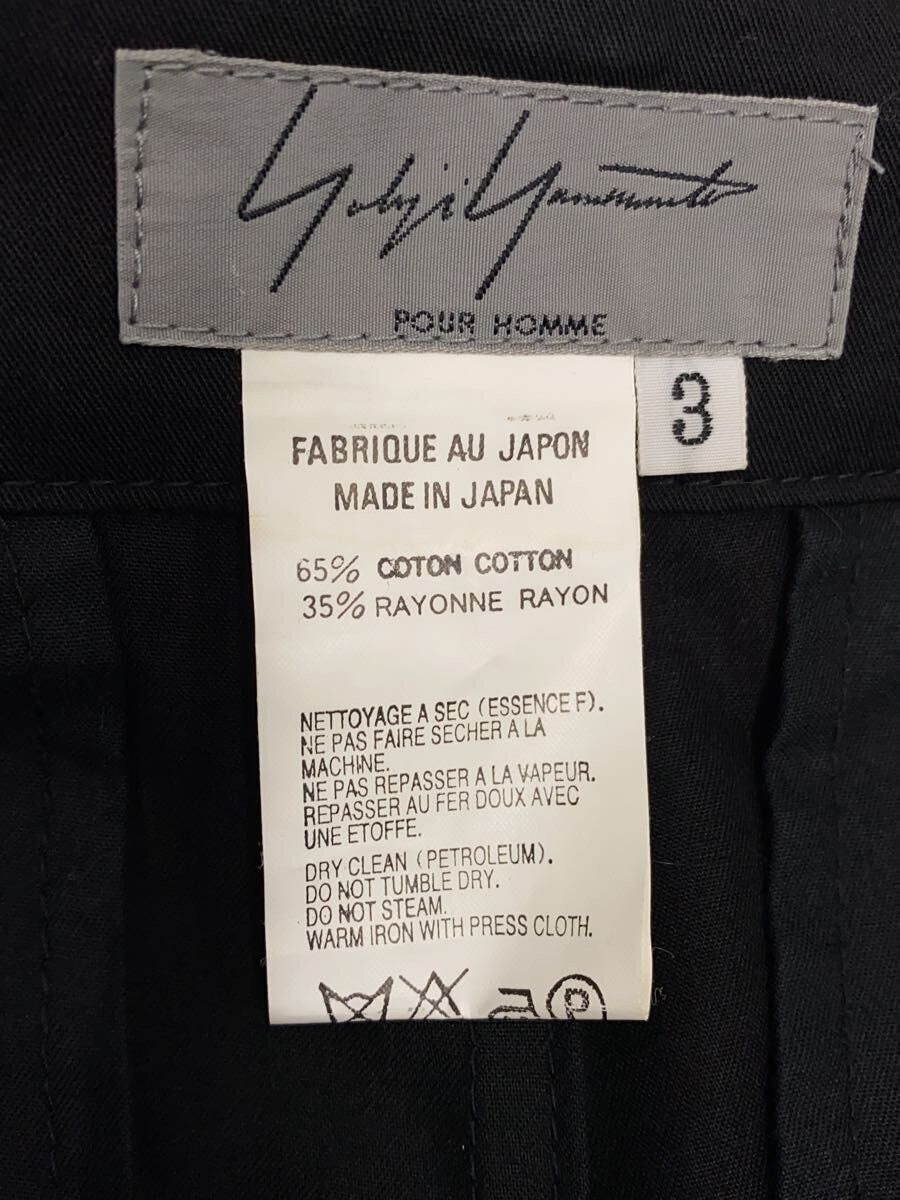 Yohji Yamamoto Yohji Yamamoto Pour Homme/3/Cotton/BLK Bottoms Size US 29 - 4 Thumbnail
