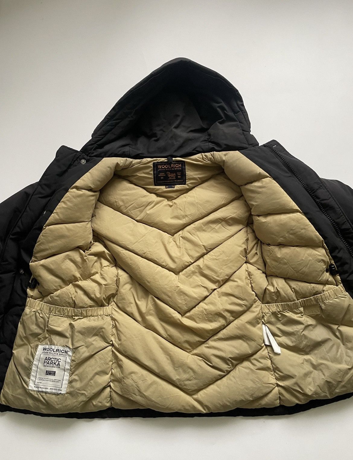 Woolrich Woolen Mills Woolrich Navy Parka Jacket XS Winter Coat Hooded Size US XS / EU 42 / 0 - 5 Thumbnail