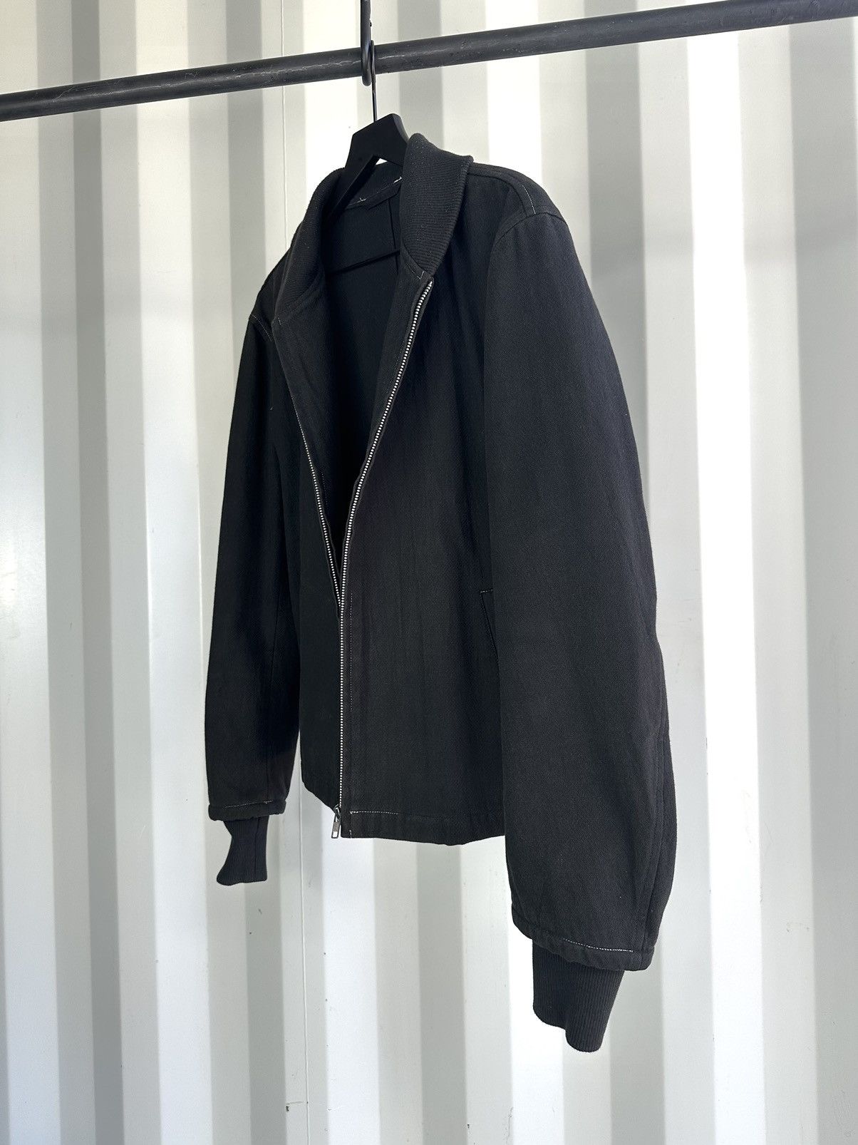 Comme des Garcons Homme Contrast Stitch Cotton Zip Bomber Jacket Size US M / EU 48-50 / 2 - 7 Thumbnail