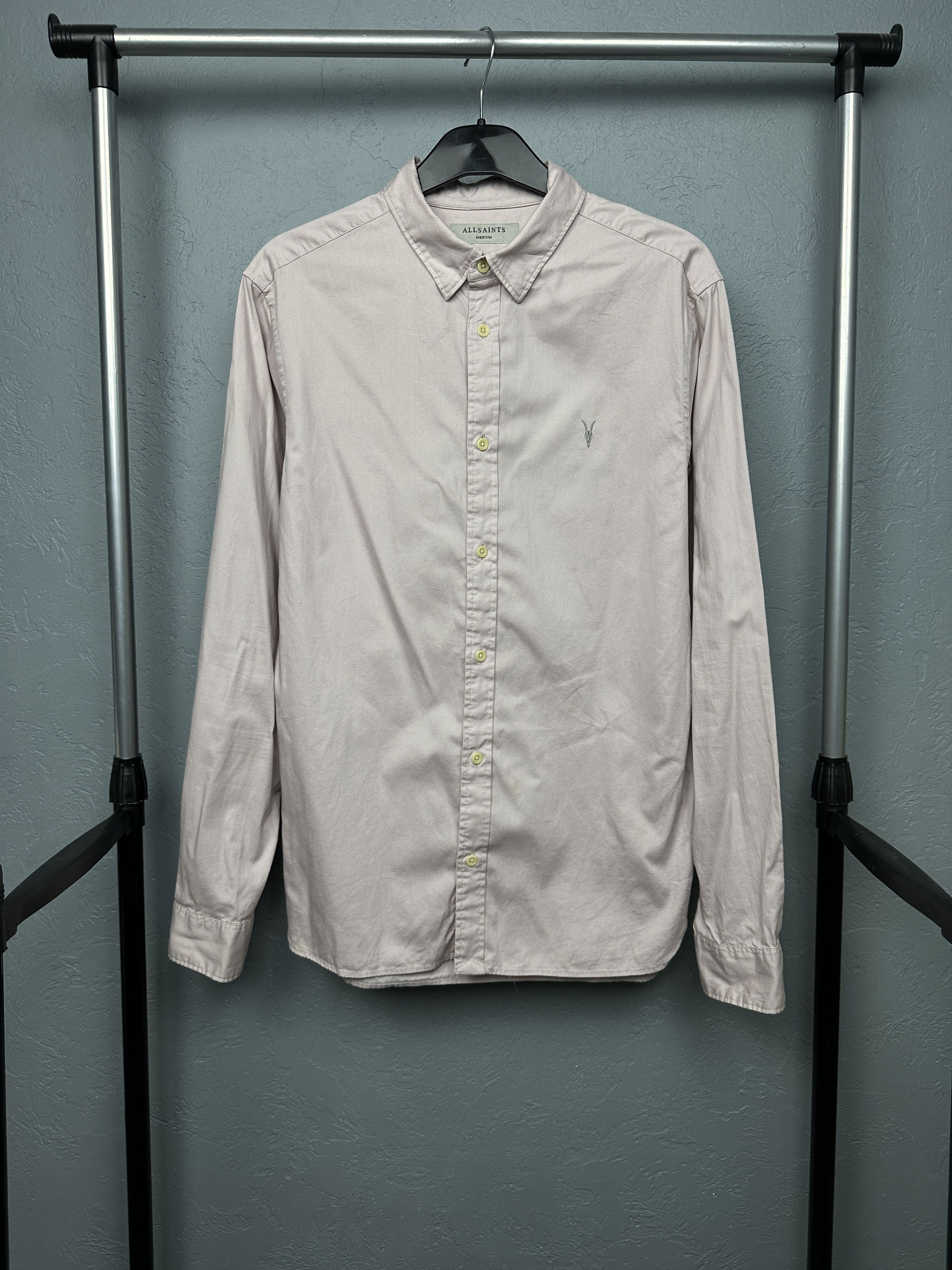 Allsaints Allsaints Mens Redondo Long Sleeve Shirt Size US M / EU 48-50 / 2 - 1 Thumbnail