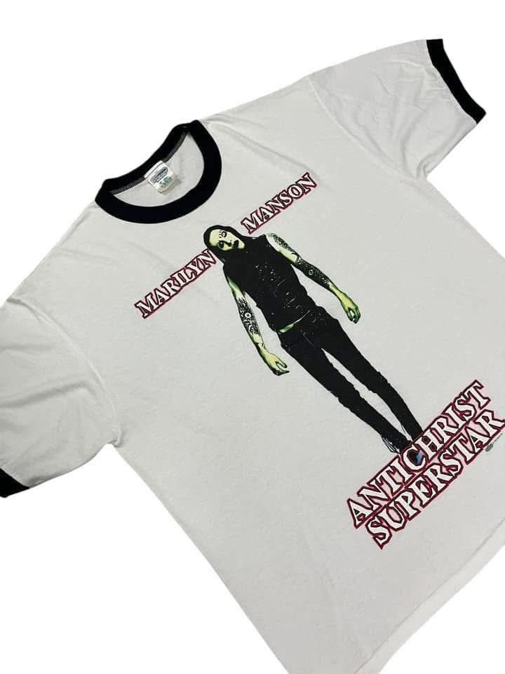 Band Tees Vintage Marilyn Manson 90s t shirt Size US XL / EU 56 / 4 - 3 Thumbnail