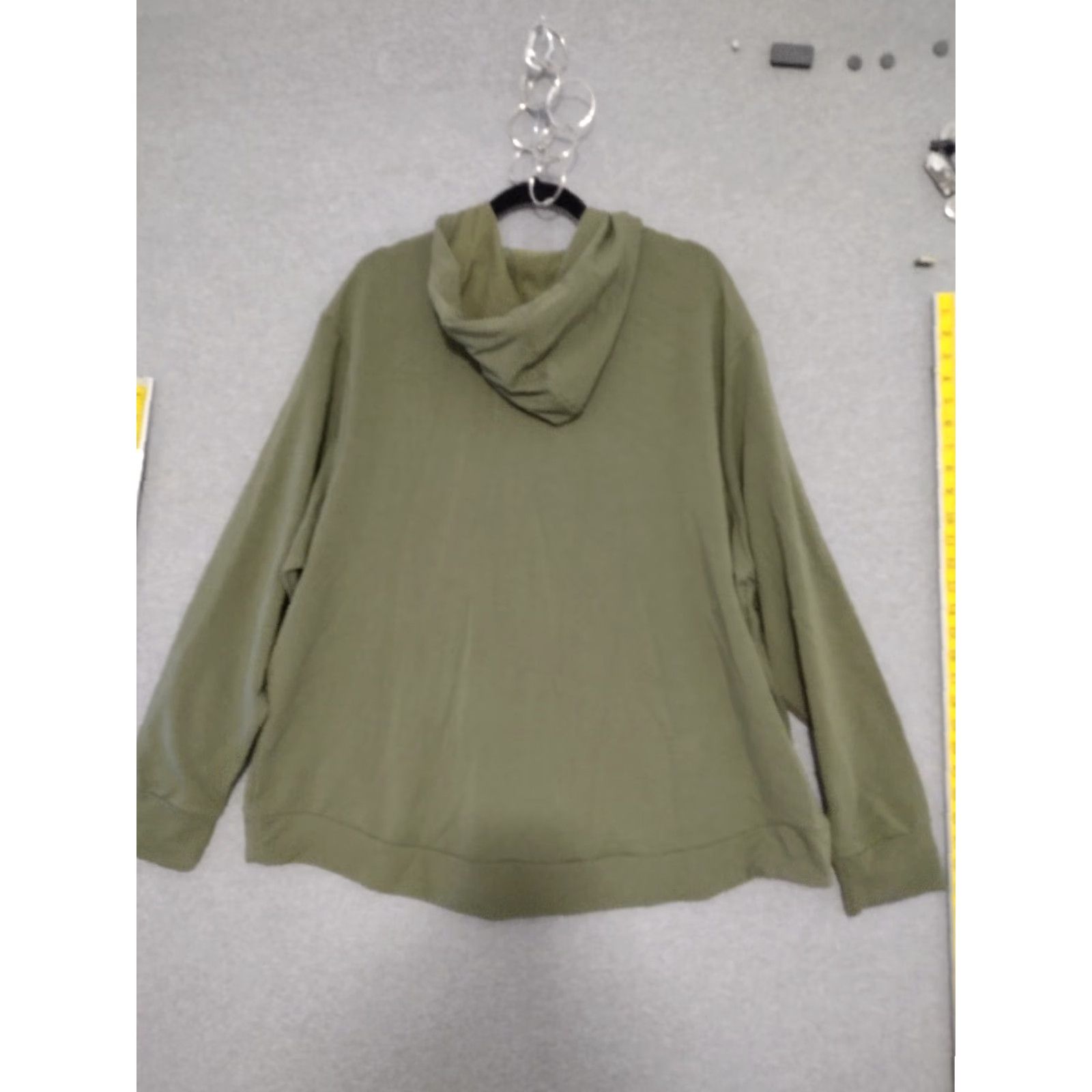 Vintage All In Motion Hooded Zip Up Sweatshirt Men's Olive Green 2XL Regular Hoodie Outdoor Sports 041-02-4391 Size US XXL / EU 58 / 5 - 2 Thumbnail