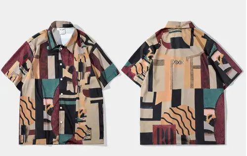 Japanese Brand × Vintage Print Graphic Pattern Short Sleeve Shirt Size US M / EU 48-50 / 2 - 2 Thumbnail