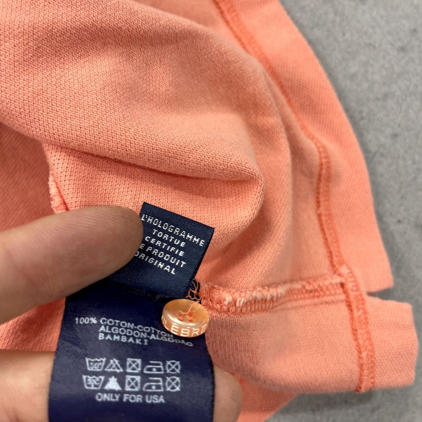 Vilebrequin Nike Polo Shirt Mens L Orange 100% Cotton Pique Golf Tennis Casual Size US L / EU 52-54 / 3 - 4 Thumbnail